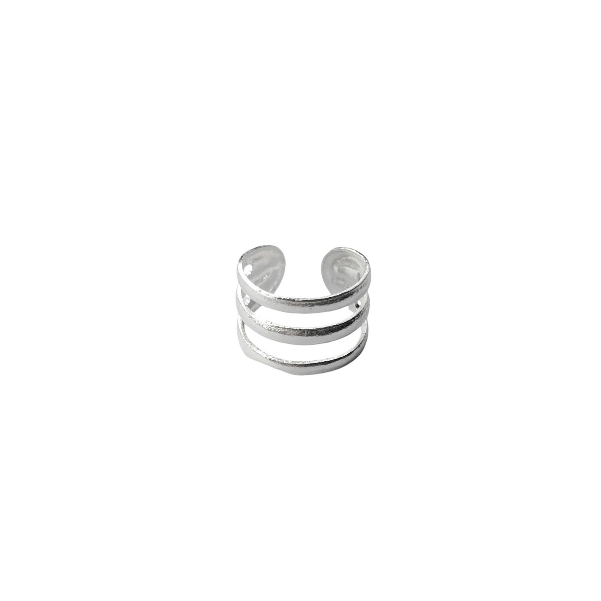 ARO ANDREA COGGIOLA JOYAS BIDU TRIPLE ARGOLLAS PLATA FINA 925 - 1
