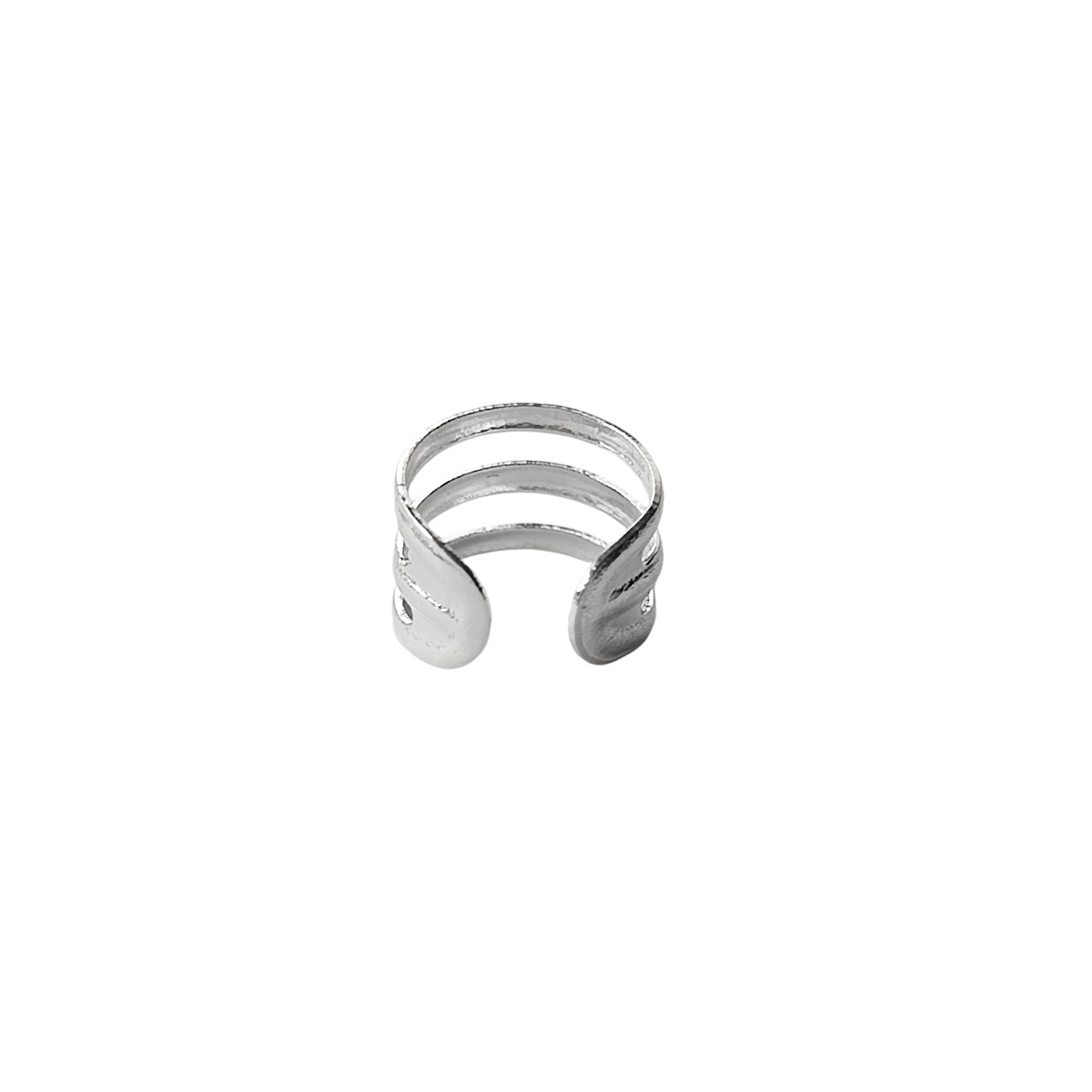 ARO ANDREA COGGIOLA JOYAS BIDU TRIPLE ARGOLLAS PLATA FINA 925 - 2
