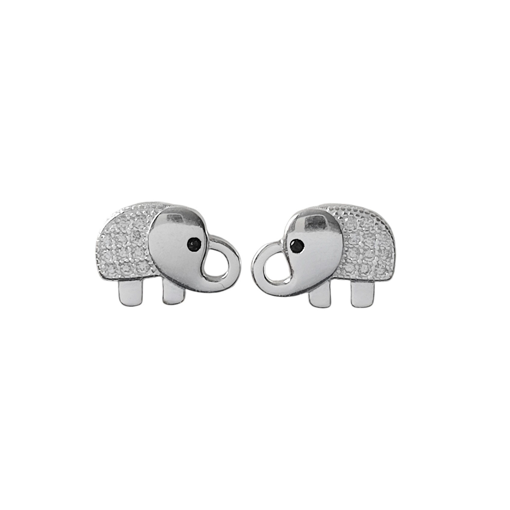 AROS ANDREA COGGIOLA JOYAS ELEFANTE PLANO CIRCÓN PLATA FINA 925 - 1