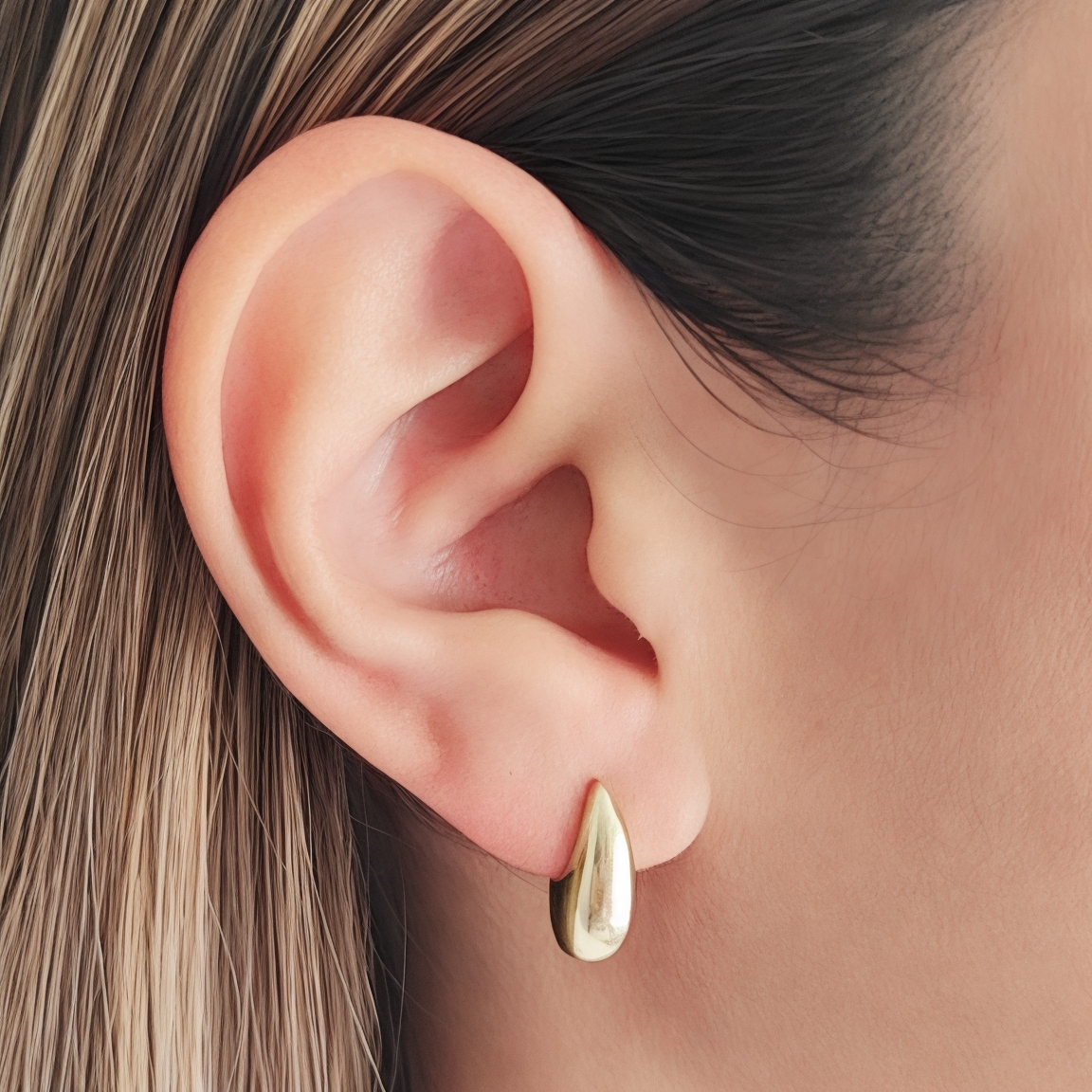 AROS ANDREA COGGIOLA JOYAS BRENDA GOTA ENCHAPADO ORO 18K - 3