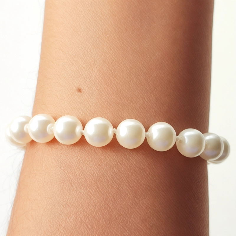 PULSERA ANDREA COGGIOLA JOYAS PERLAS SHELLPEARL 8MM ENCHAPADO ORO 18K - 3