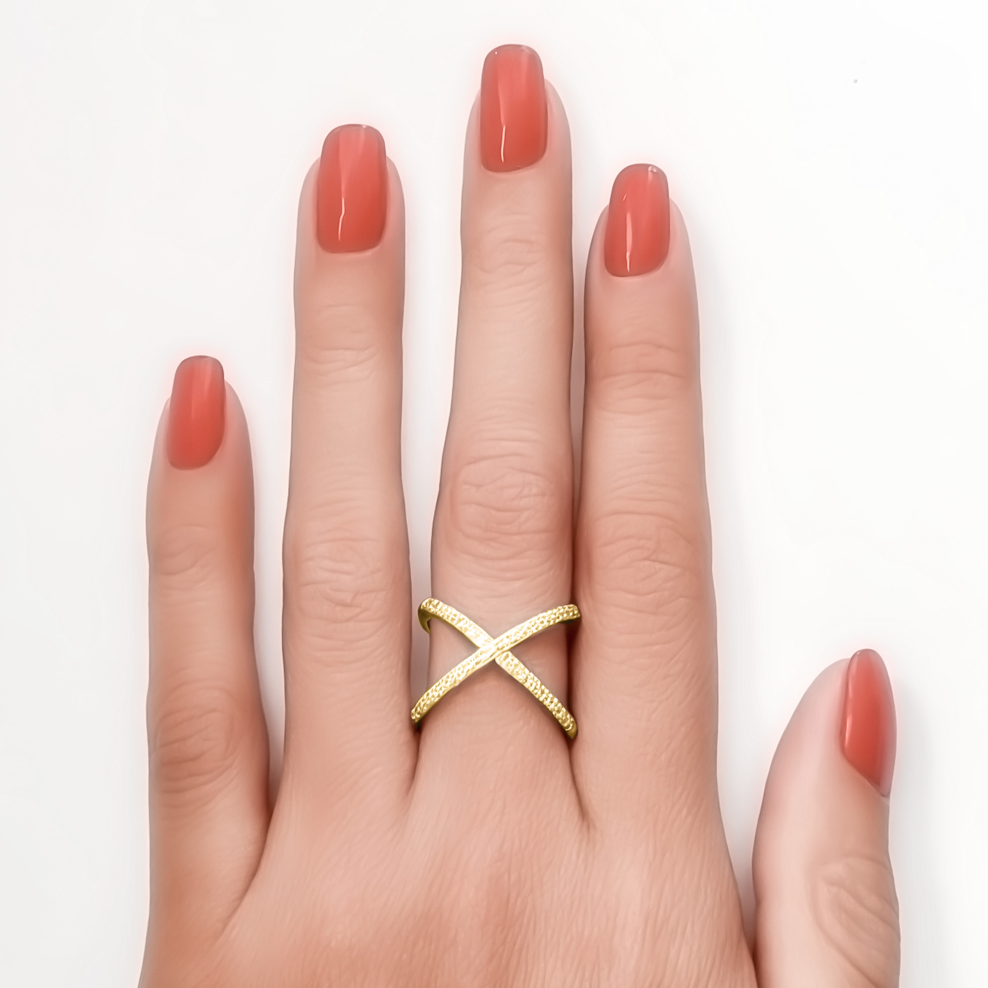 ANILLO ANDREA COGGIOLA JOYAS ENCHAPADO ORO 18K MÓNICA CIRCÓN BLANCO #19 - 3