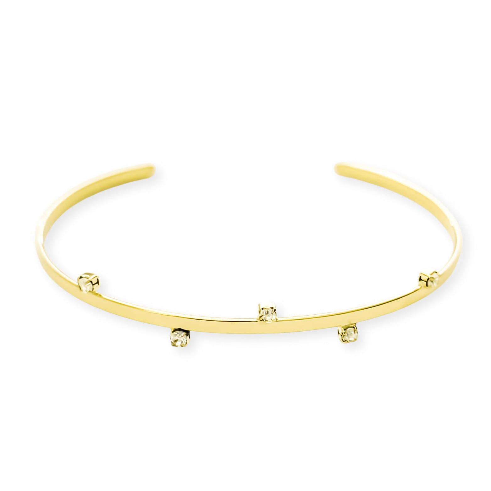 PULSERA ESCLAVA CONSTANZA 4 CIRCONES ENCHAPADO ORO 18K - 1