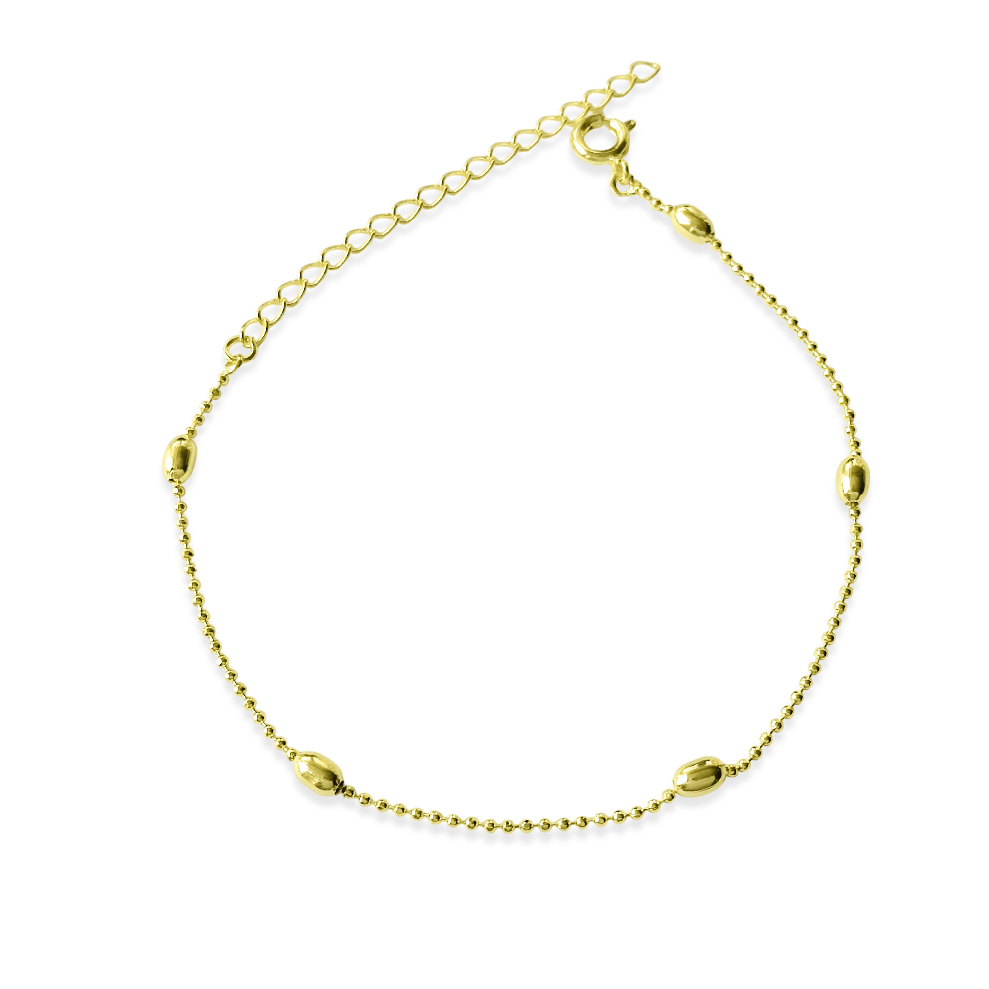 PULSERA 5 MELON ENCHAPADO ORO 18 K - 1