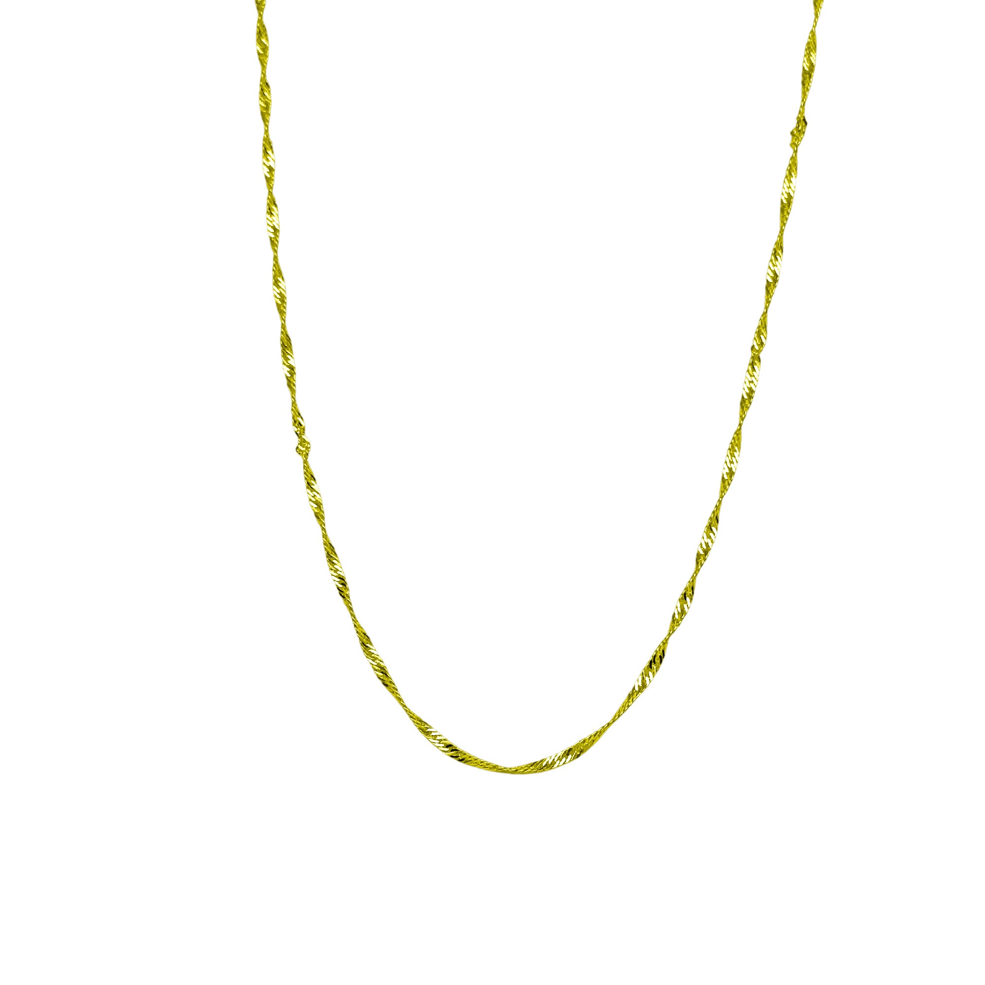 CADENA SINGAPUR GRUESO ENCHAPADO ORO 18K - 1