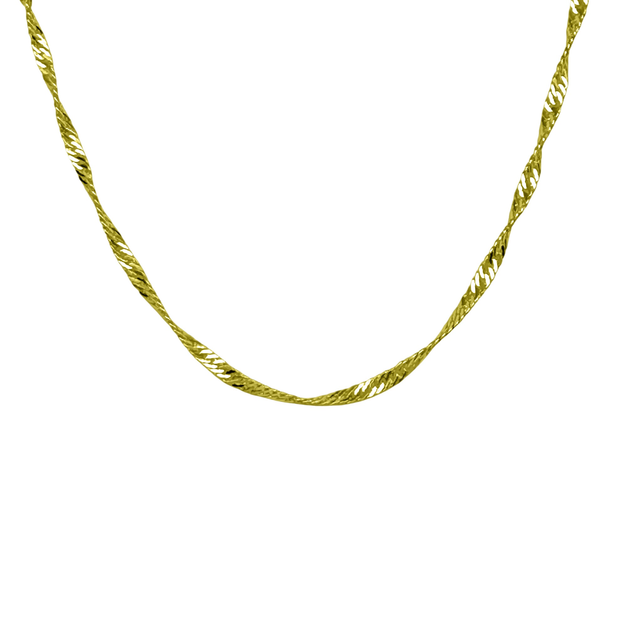 CADENA SINGAPUR GRUESO ENCHAPADO ORO 18K - 2