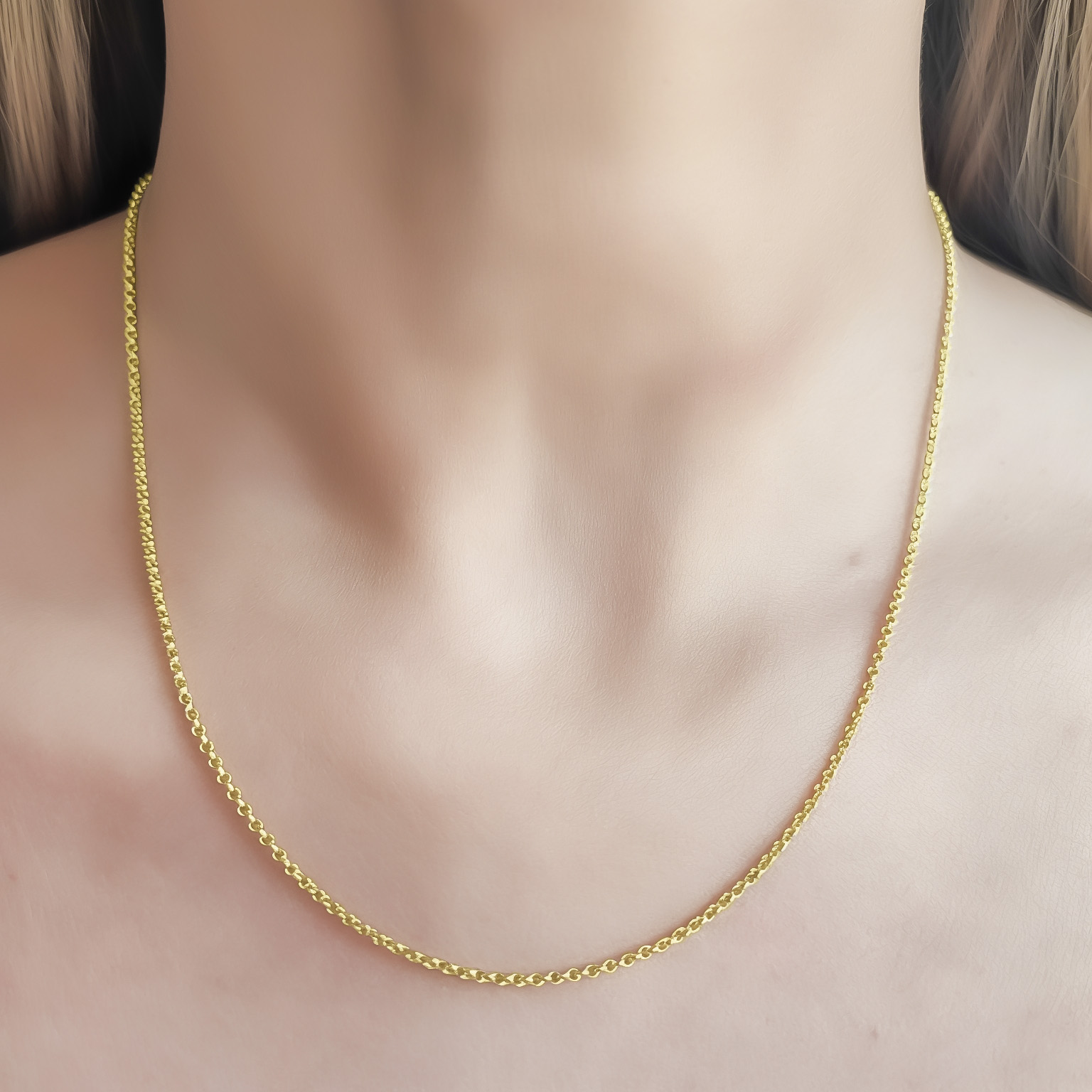 CADENA ROLO FINO ENCHAPADO ORO 18K - 5