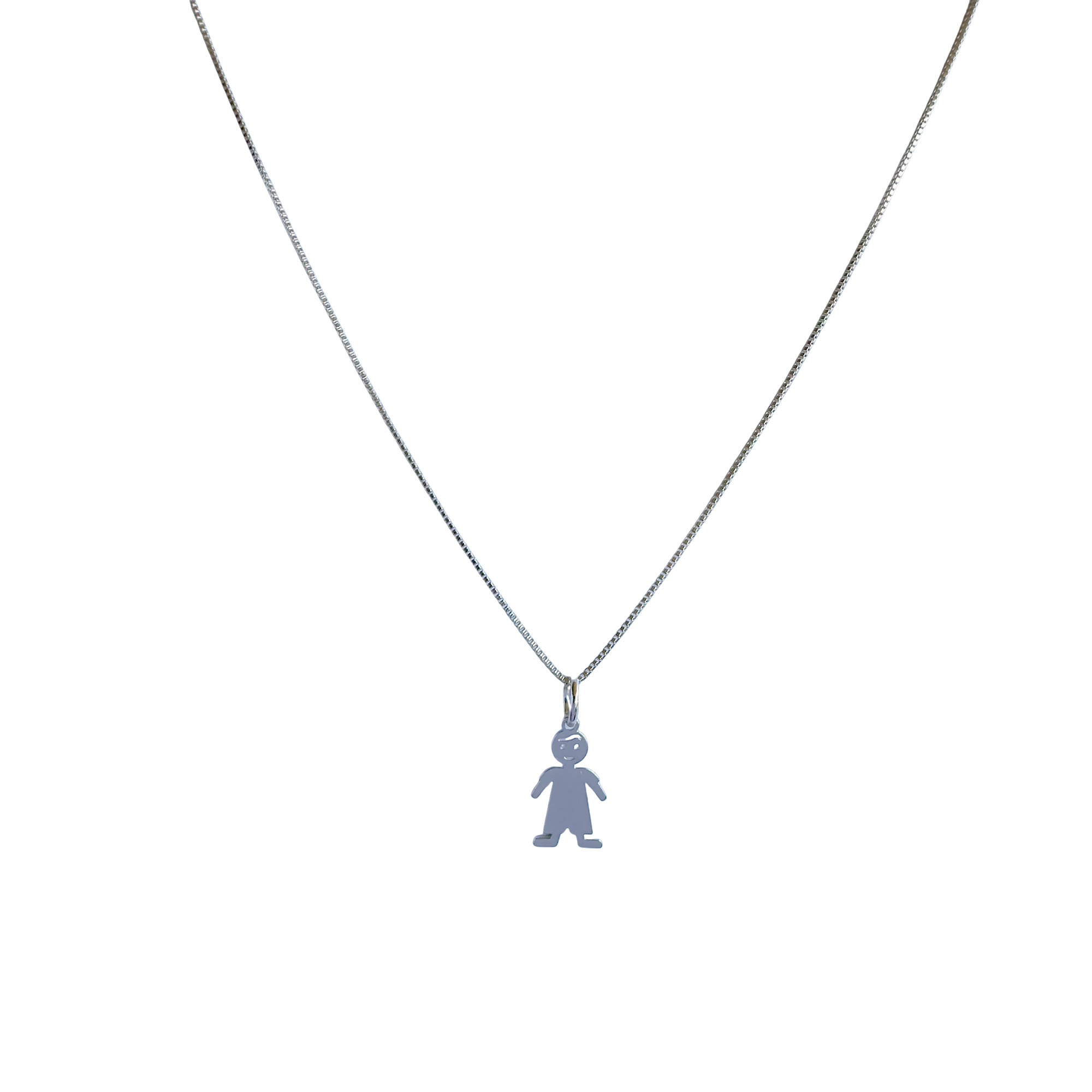 COLLAR NIÑO LISO PLATA FINA 925 - 1