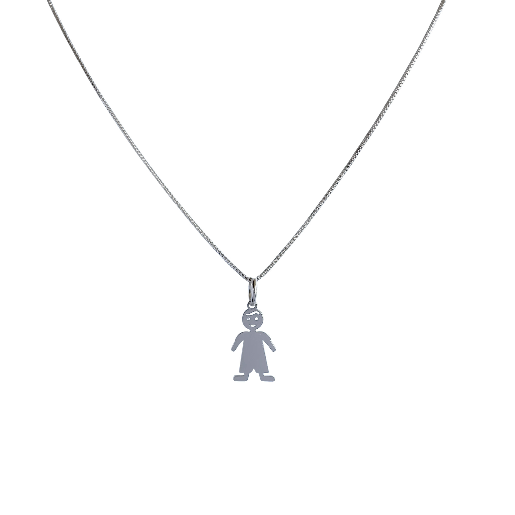 COLLAR NIÑO LISO PLATA FINA 925 - 2