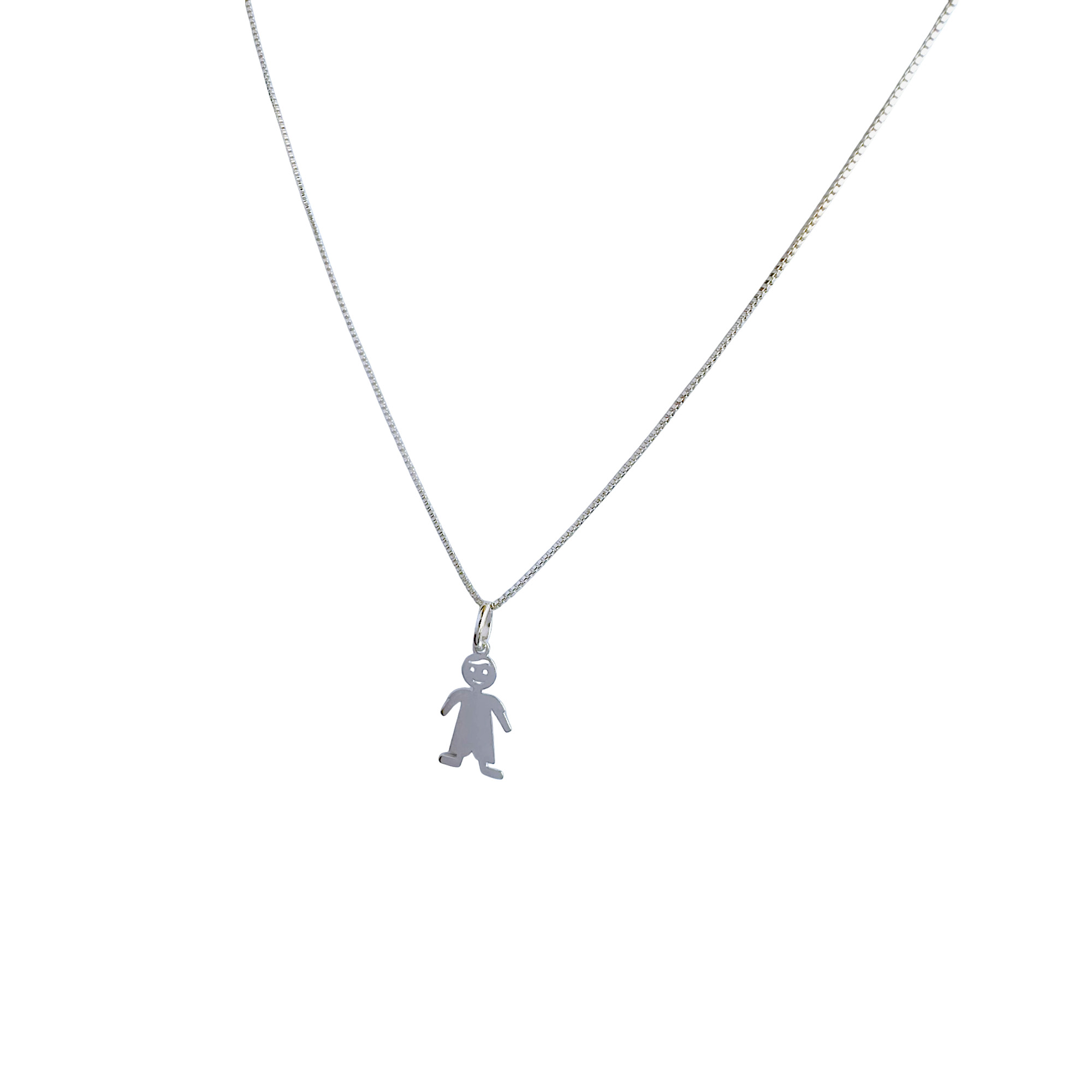 COLLAR NIÑO LISO PLATA FINA 925 - 3