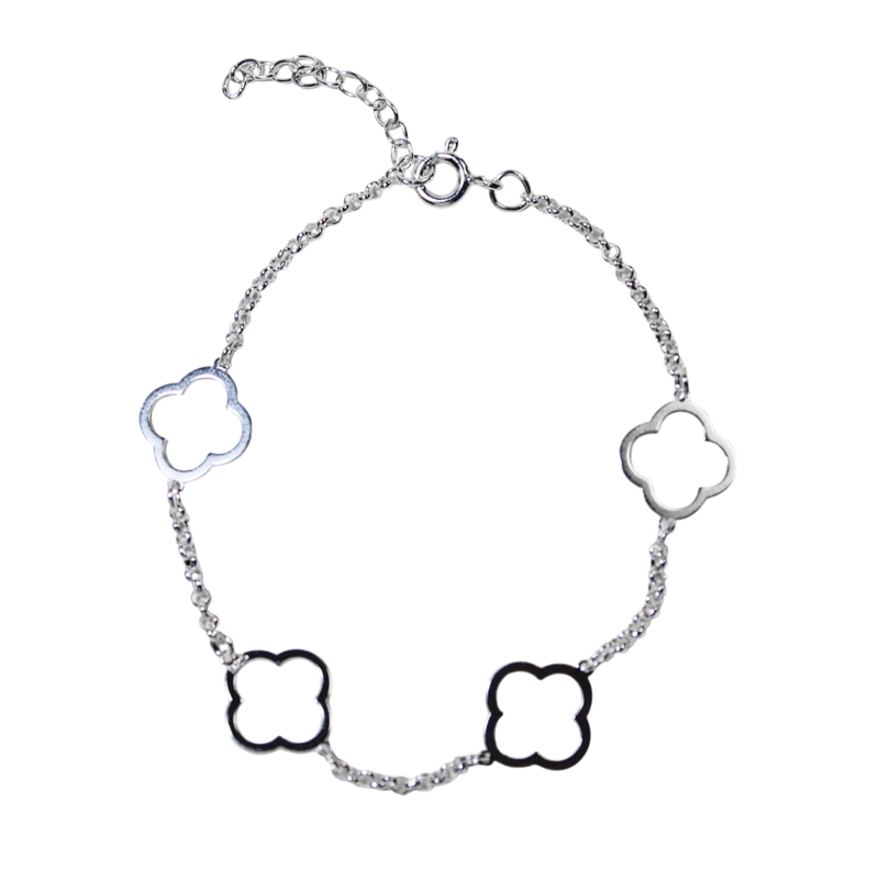 PULSERA TRE BOL PLATA FINA 925 - 1
