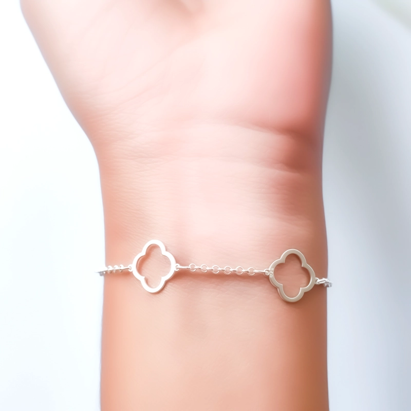 PULSERA TRE BOL PLATA FINA 925 - 4