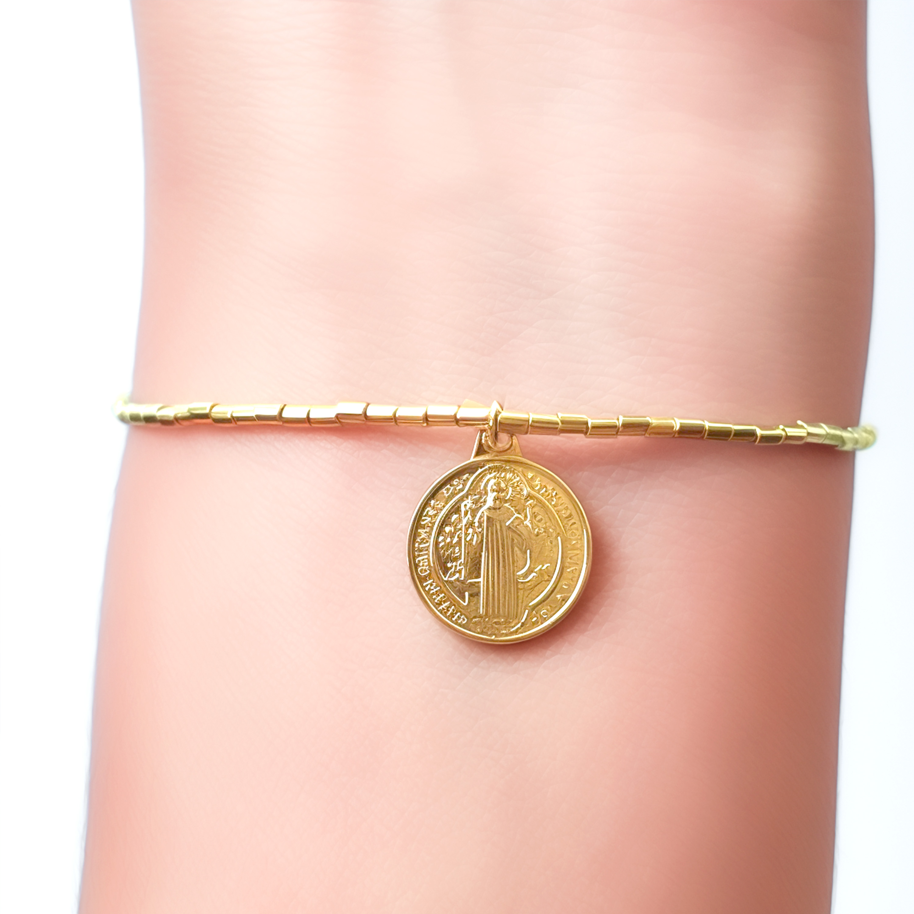 PULSERA MOSTACILLA SAN BENITO ENCHAPADO ORO 18K - 4