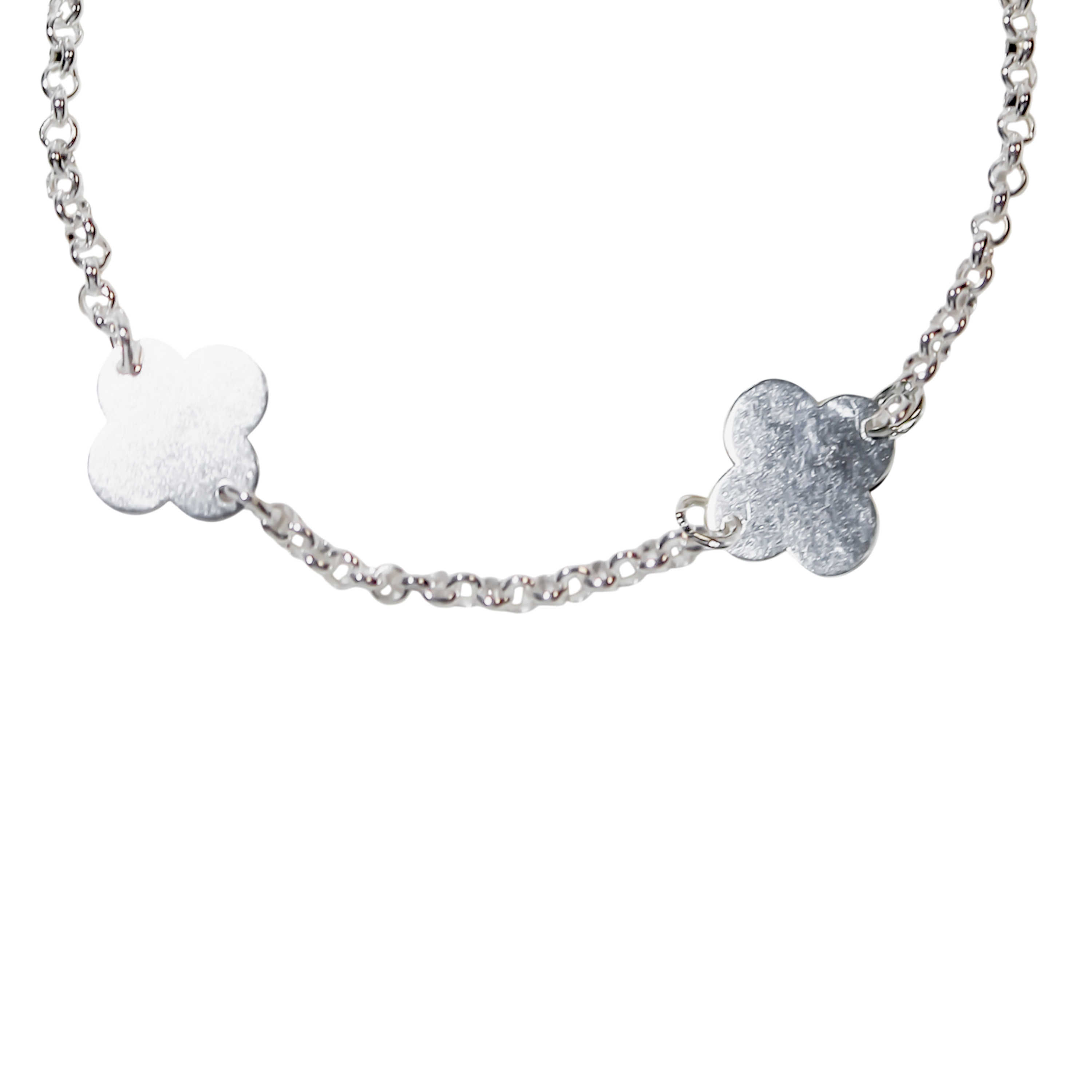 PULSERA 4 TRE BOL PLATA FINA 925 - 2