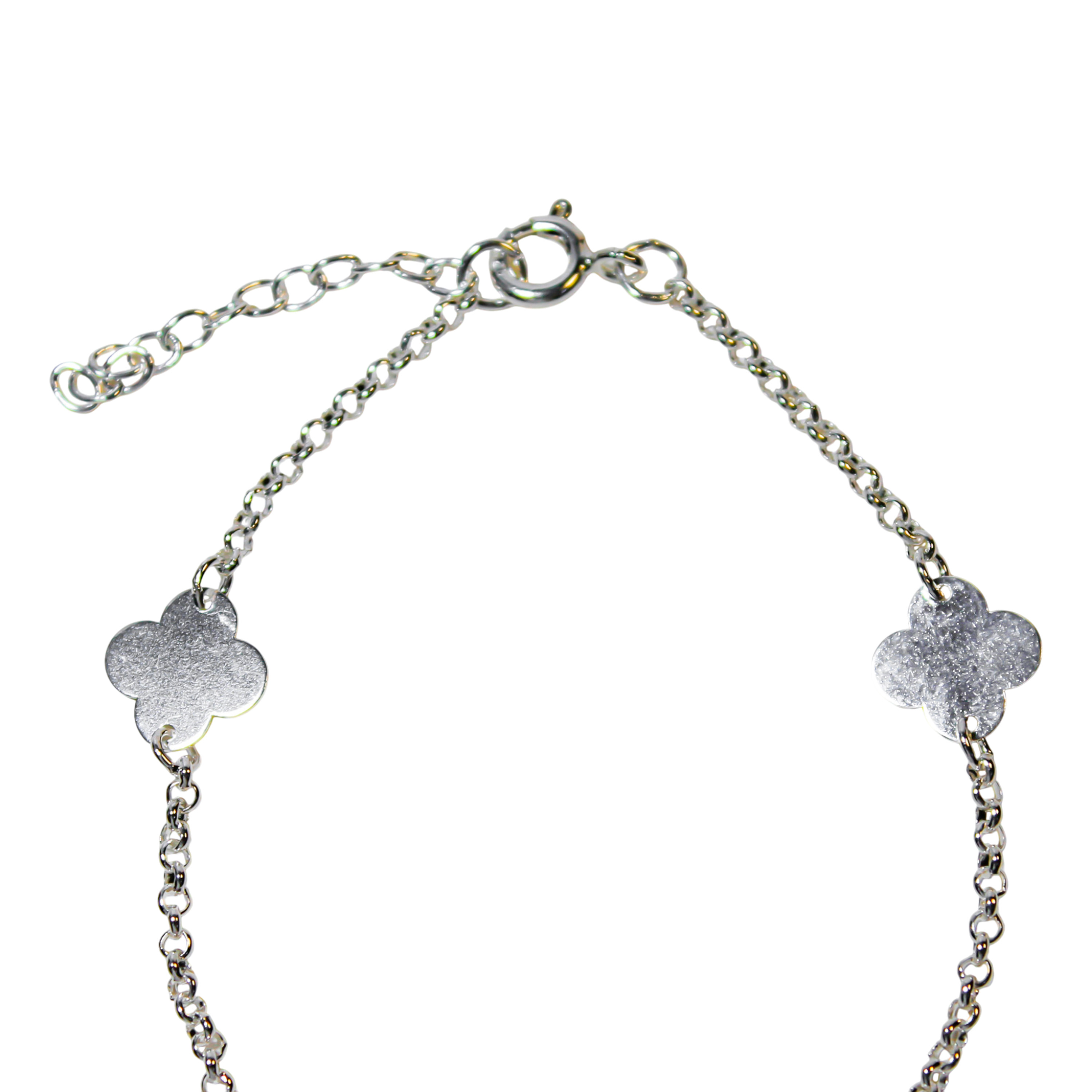 PULSERA 4 TRE BOL PLATA FINA 925 - 3