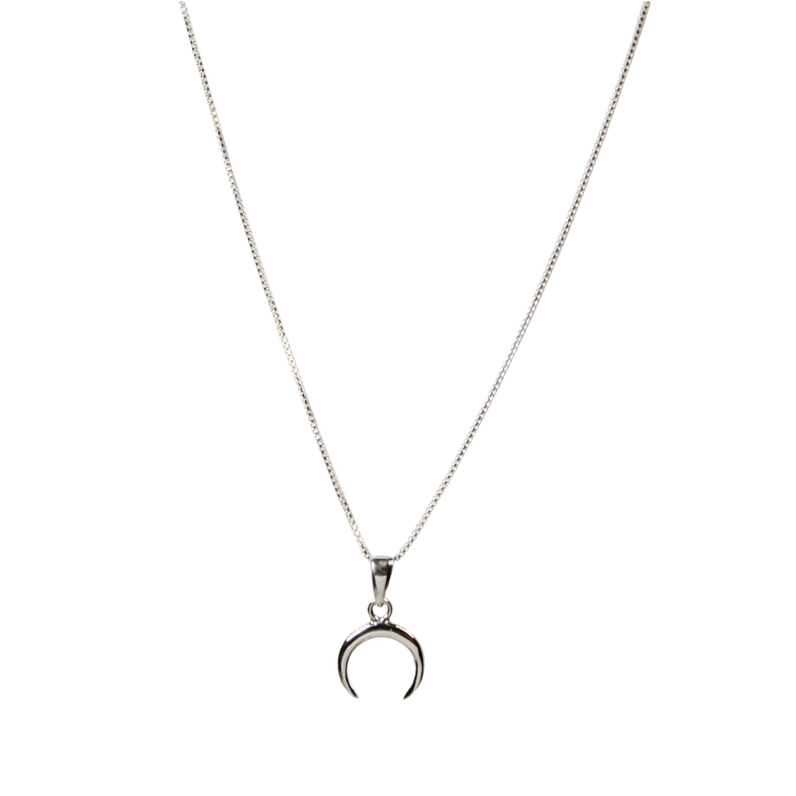 COLLAR LUNA INVERTIDA ISABEL PLATA FINA 925 - 1