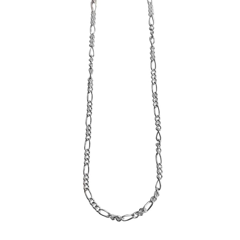 CADENA ESLABON 40 CM PLATA FINA 925 - 3
