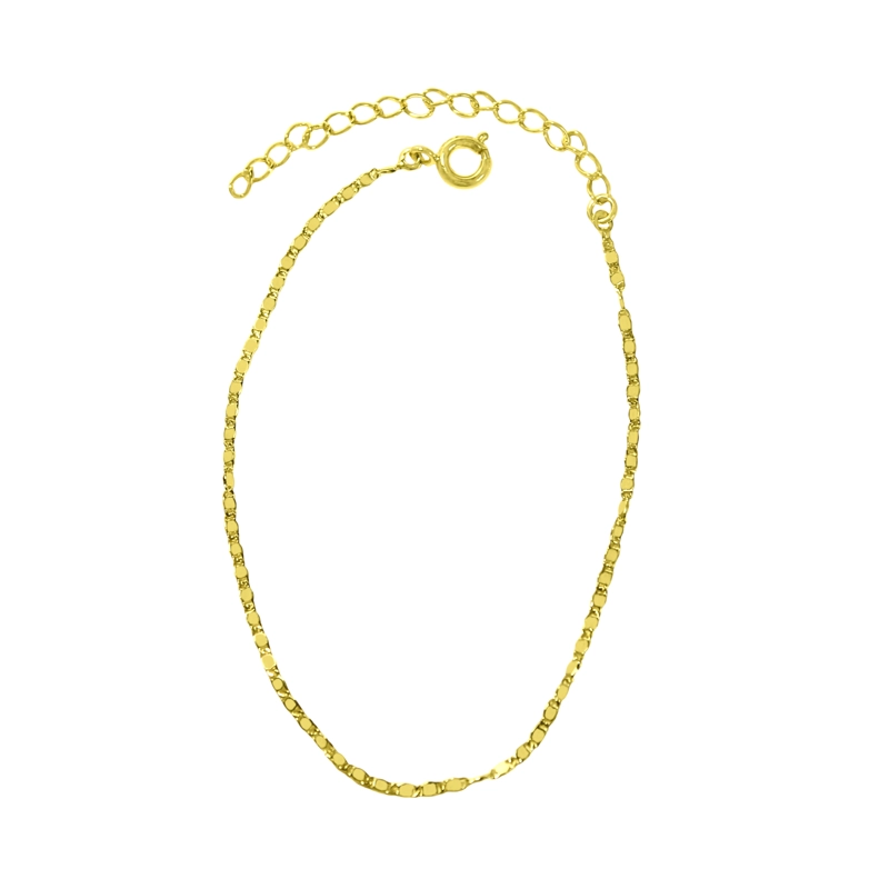 PULSERA CRESPO FINA ENCHAPADA ORO 18K - 1