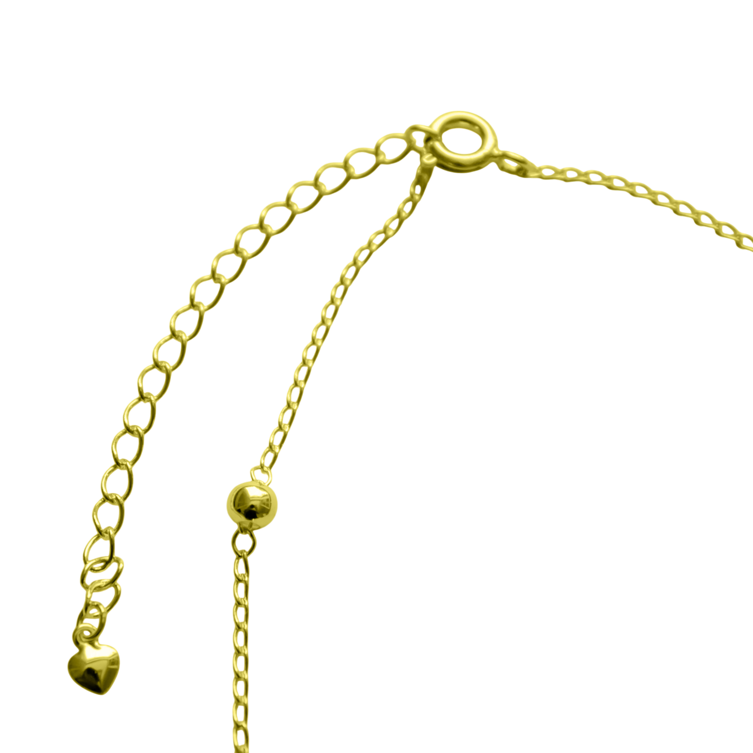 TOBILLERA 6 BOLITAS ENCHAPADO ORO 18K - 3