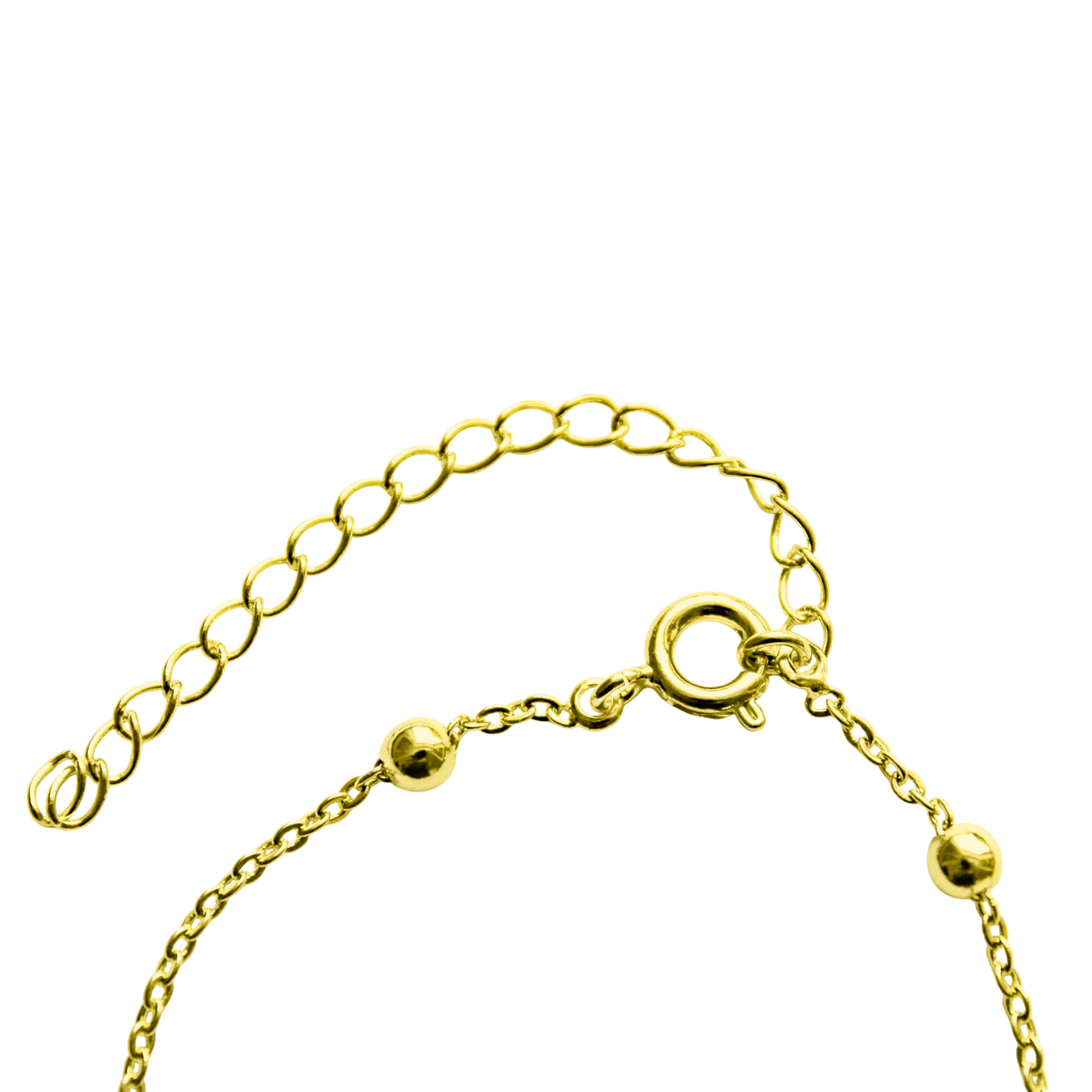 TOBILLERA 6 BOLITAS ENCHAPADO ORO 18K - 4