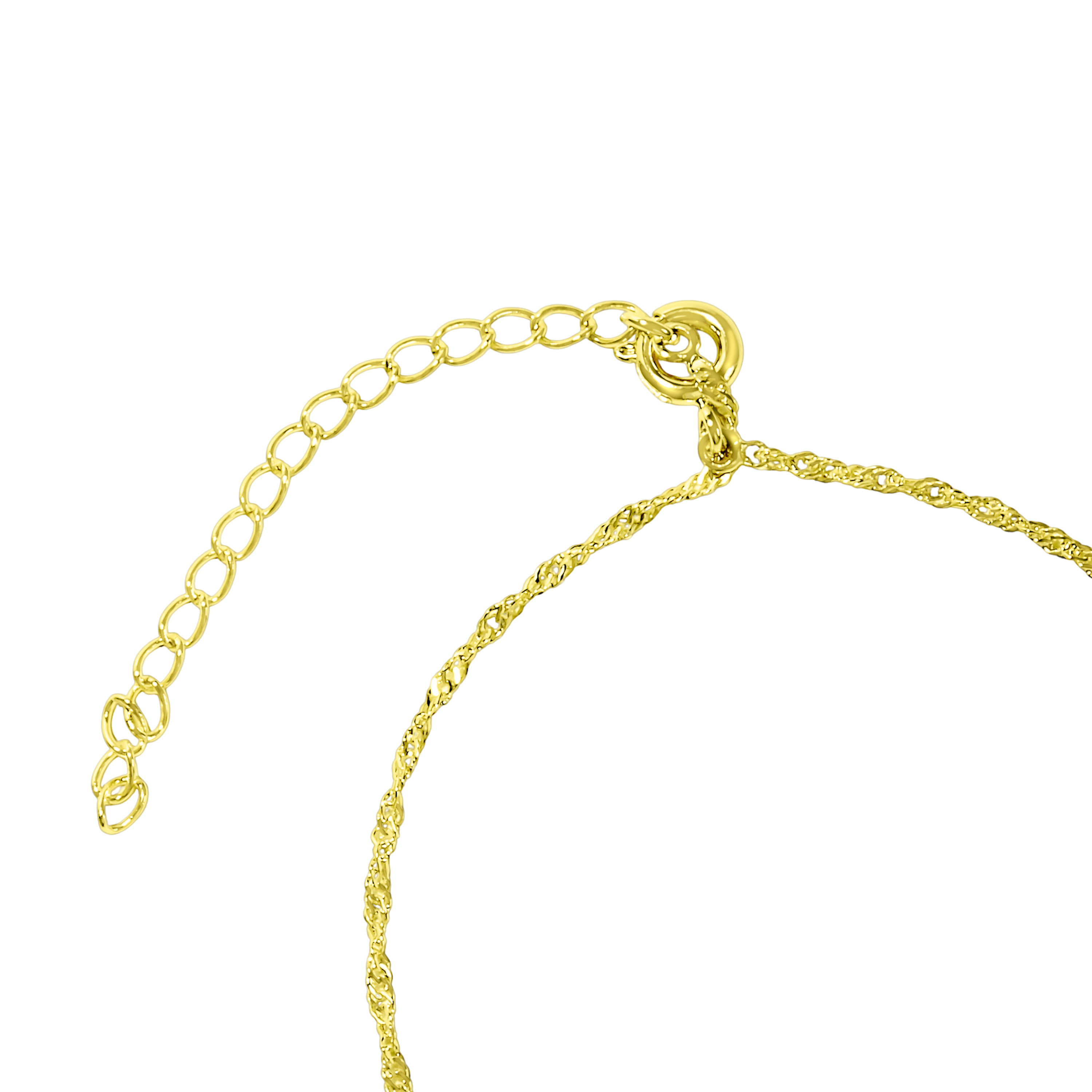 TOBILLERA CADENA SINGAPUR ENCHAPADO ORO 18K - 3