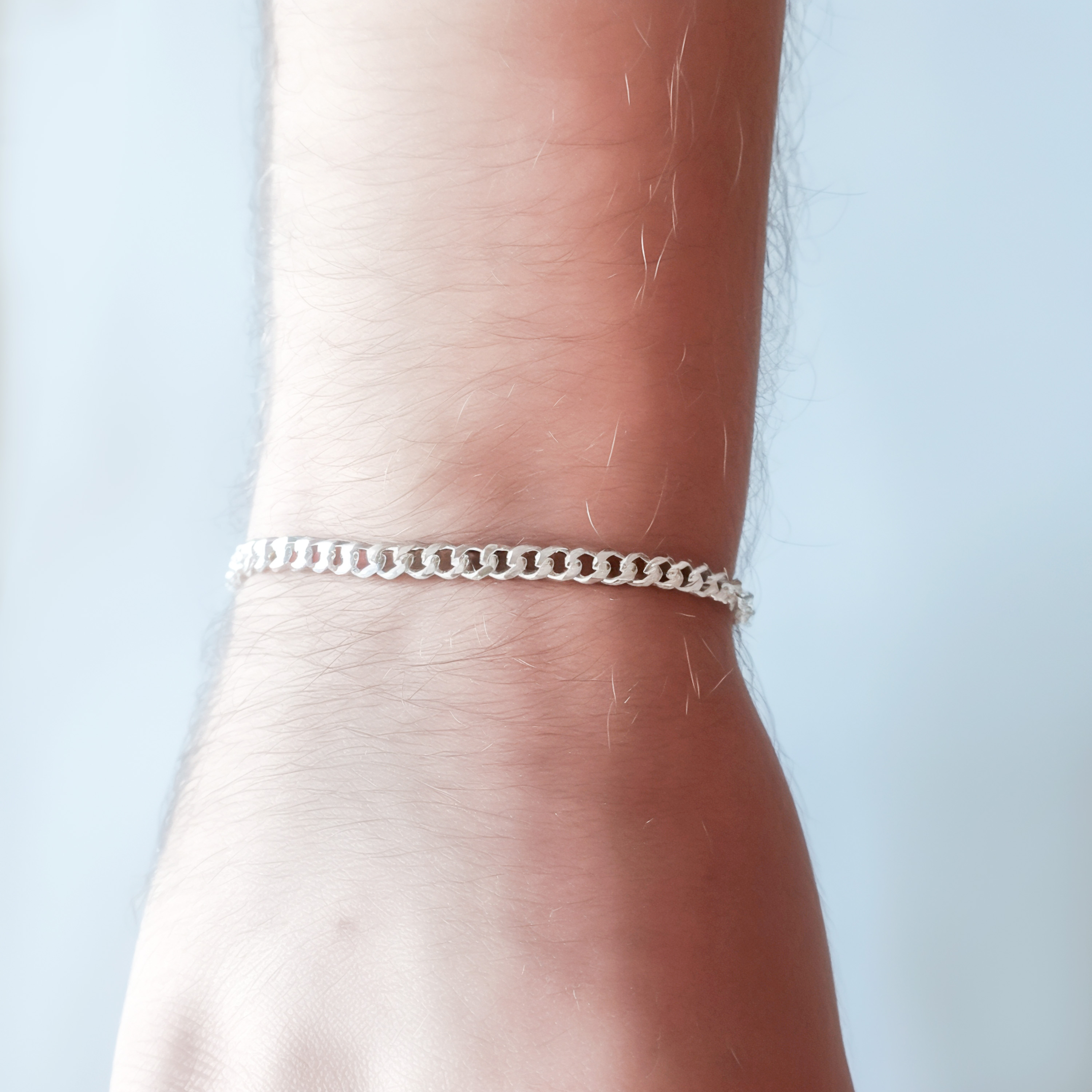 PULSERA GRUMET HOMBRE PLATA FINA 925 - 4