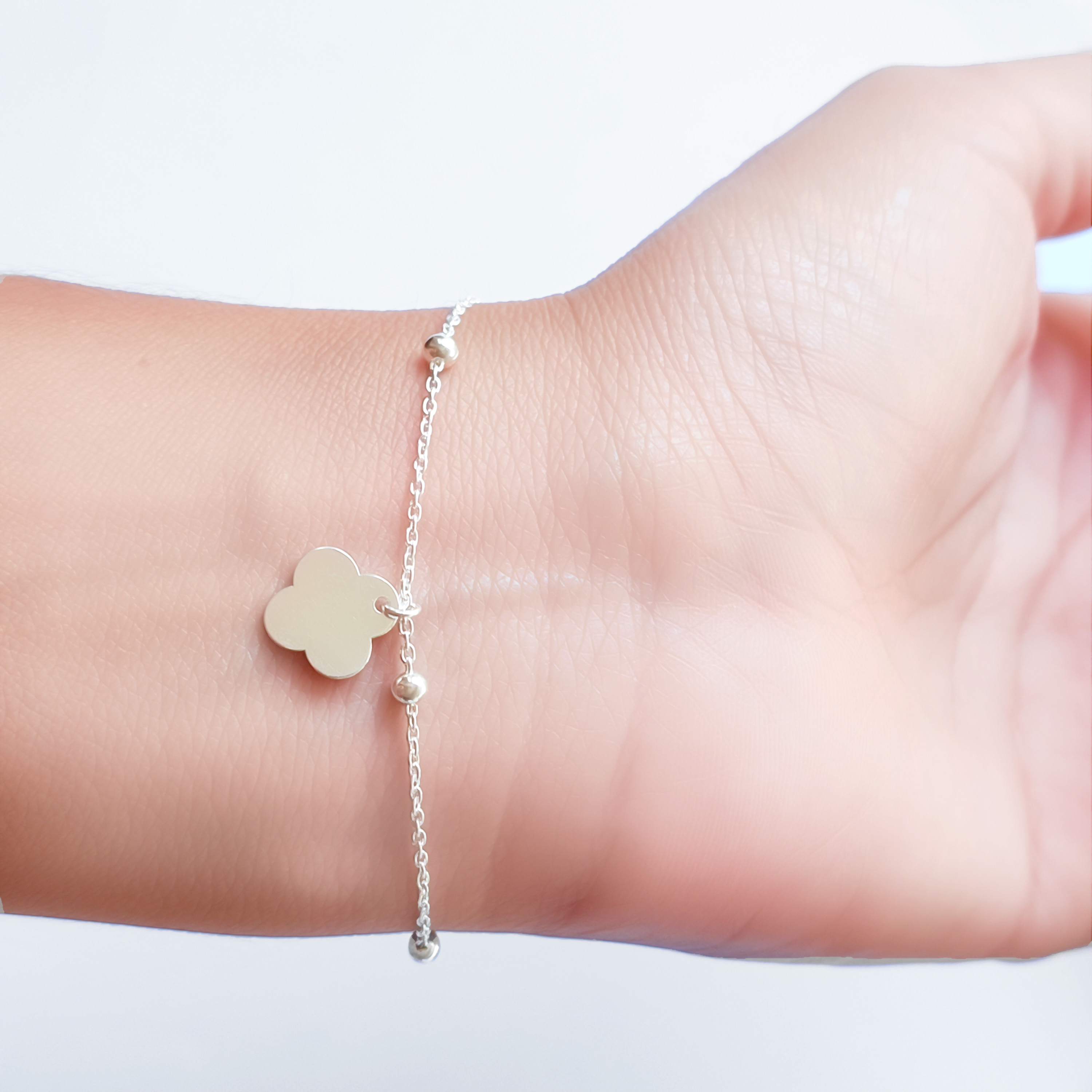 PULSERA TRE BOL BOLITAS PLATA FINA 925 - 4
