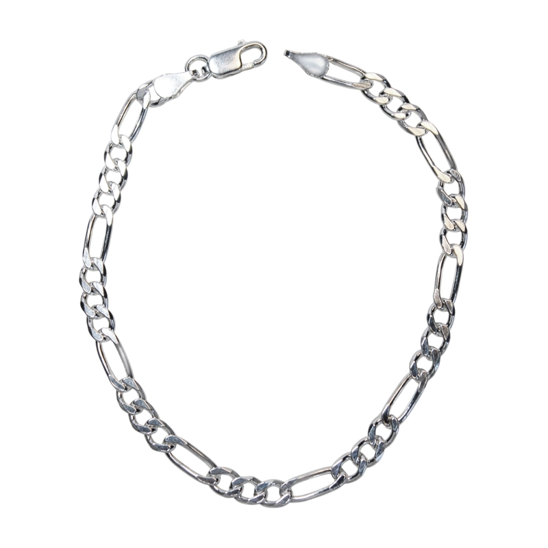 PULSERA ESLABON GRUESO HOMBRE PLATA FINA 925 - 1