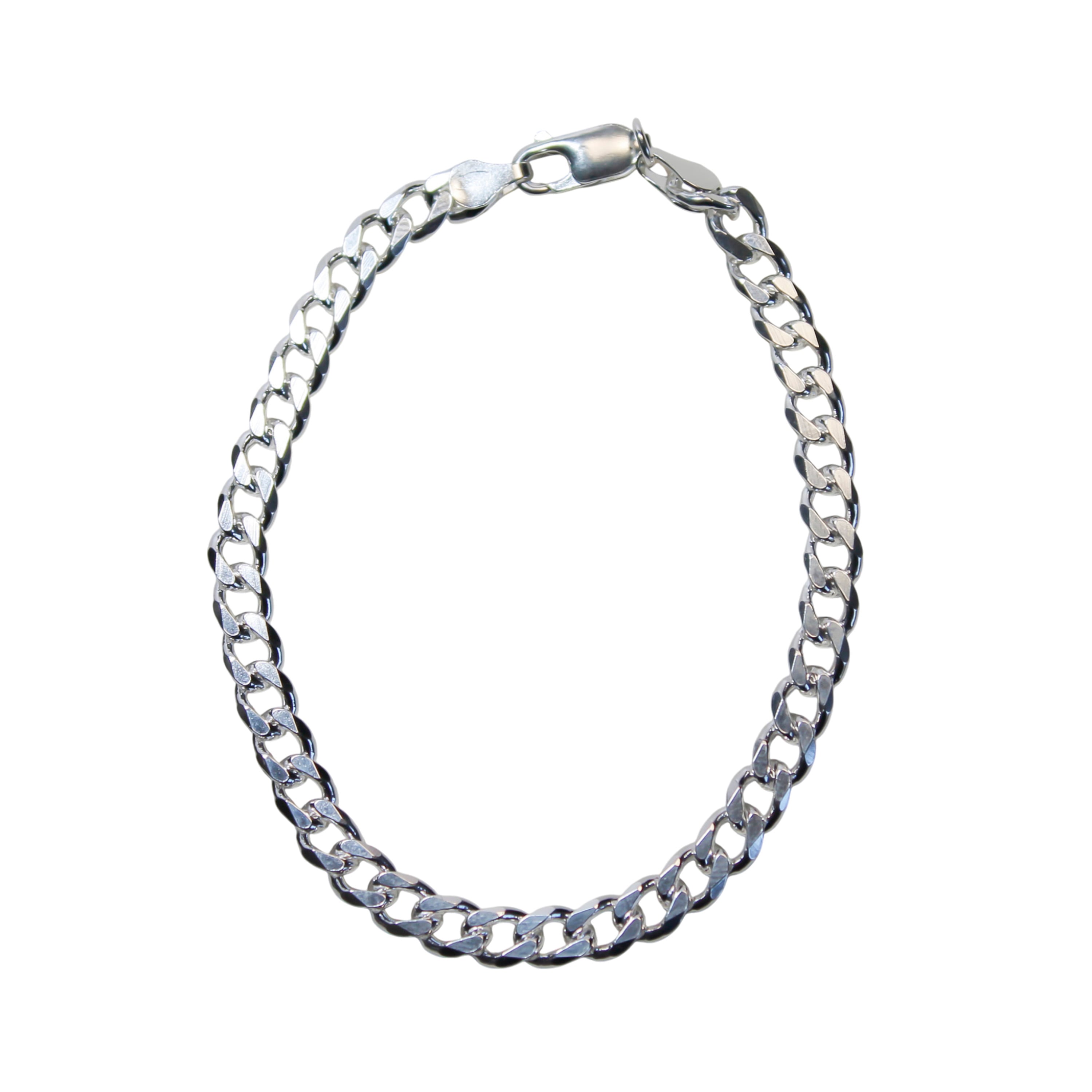 PULSERA GRUMET HOMBRE GRUESA PLATA FINA 925 - 1