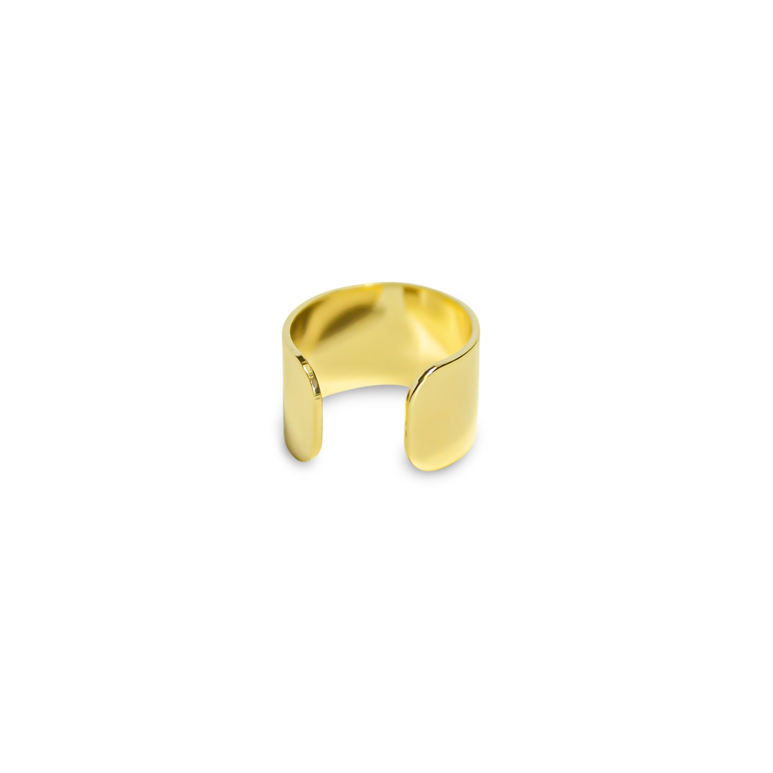 ARO BIDU LISO PLANO ENCHAPADO ORO 18K - 1