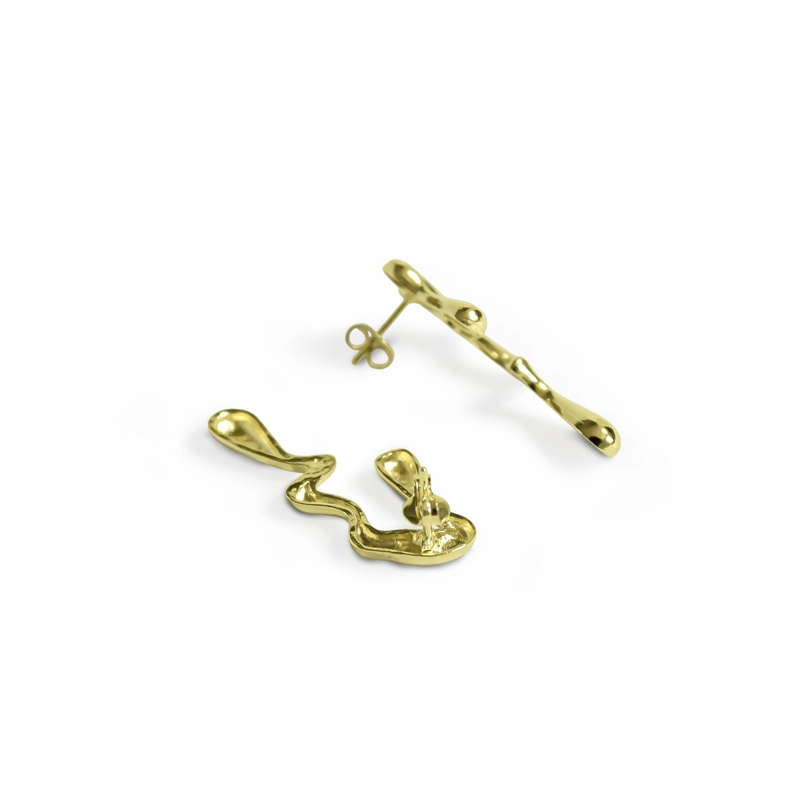 AROS ORGANICOS ENCHAPADO ORO 18K - 2