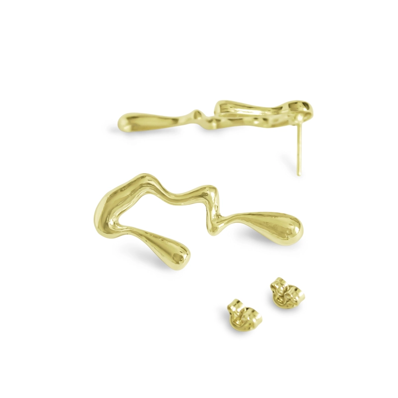 AROS ORGANICOS ENCHAPADO ORO 18K - 4