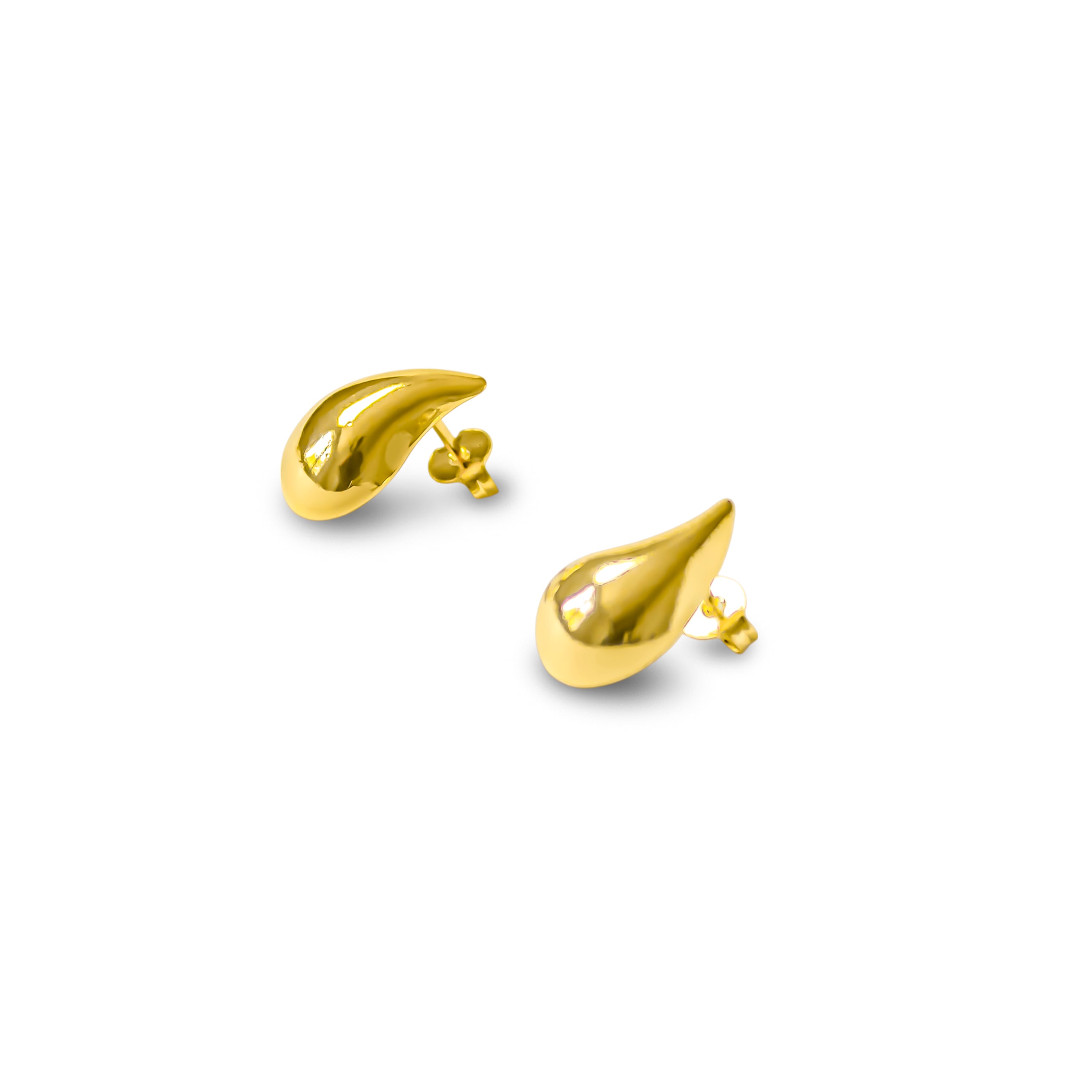 AROS GOTA ADRIANA ENCHAPADO ORO 18K - 1