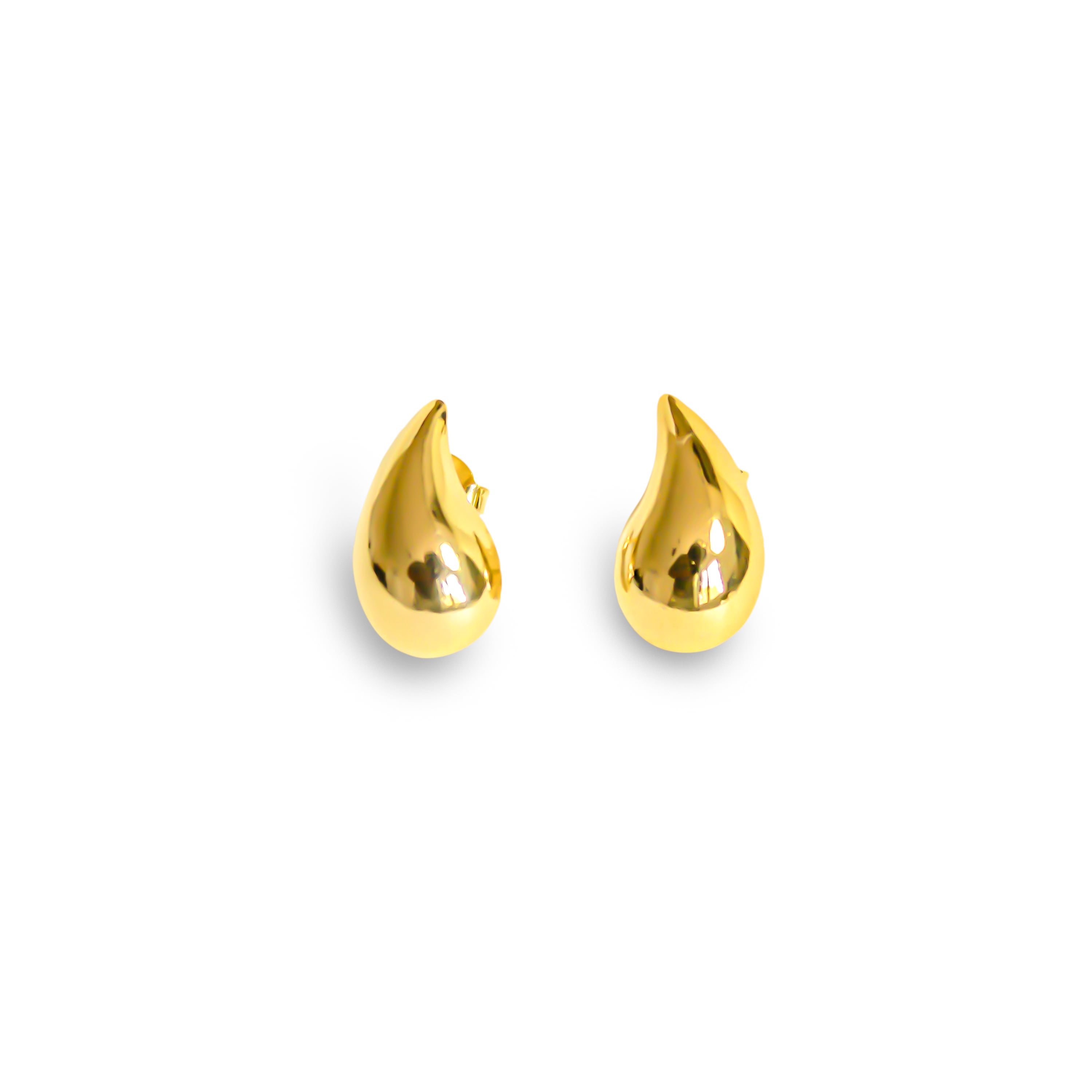 AROS GOTA ADRIANA ENCHAPADO ORO 18K - 2