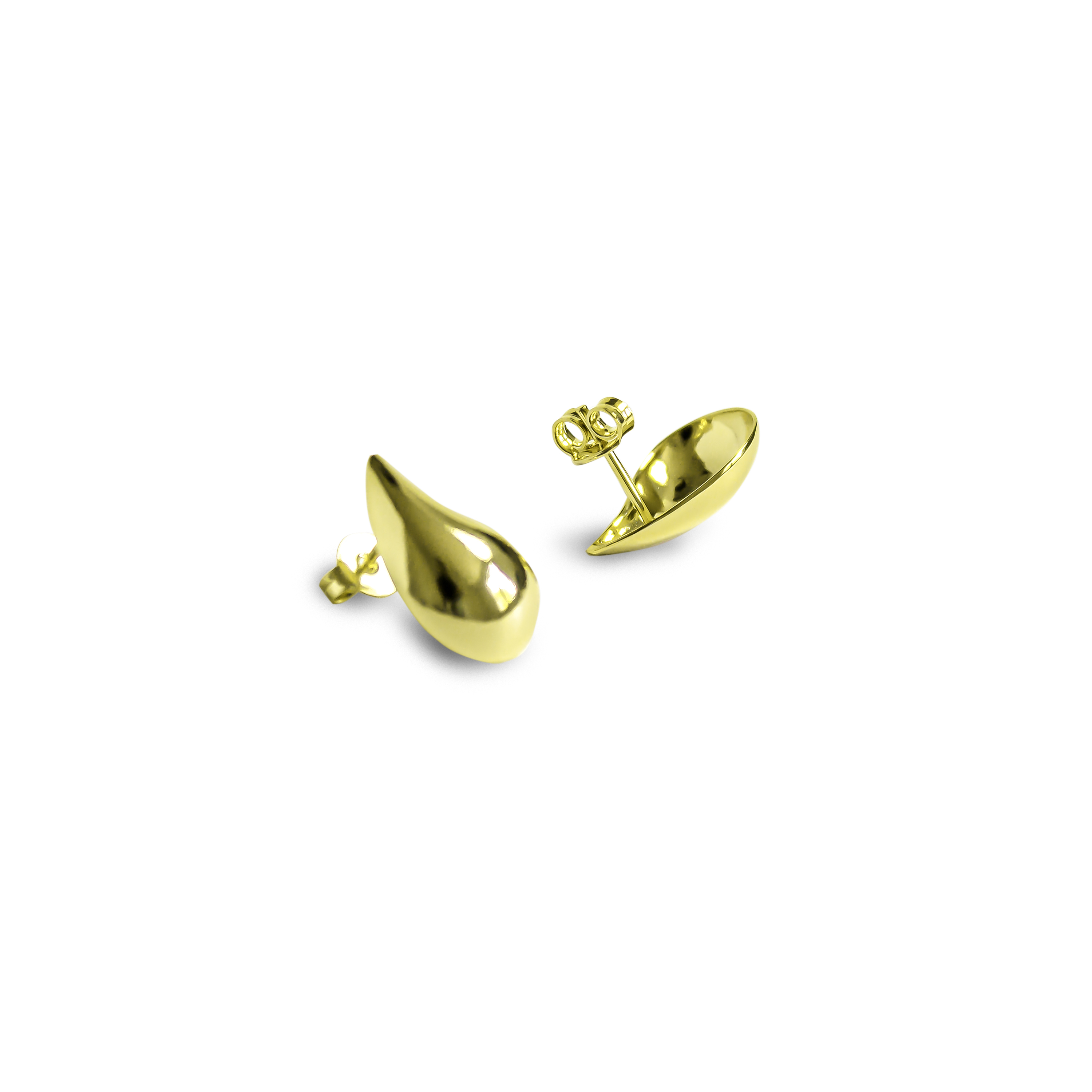 AROS GOTA ADRIANA ENCHAPADO ORO 18K - 3