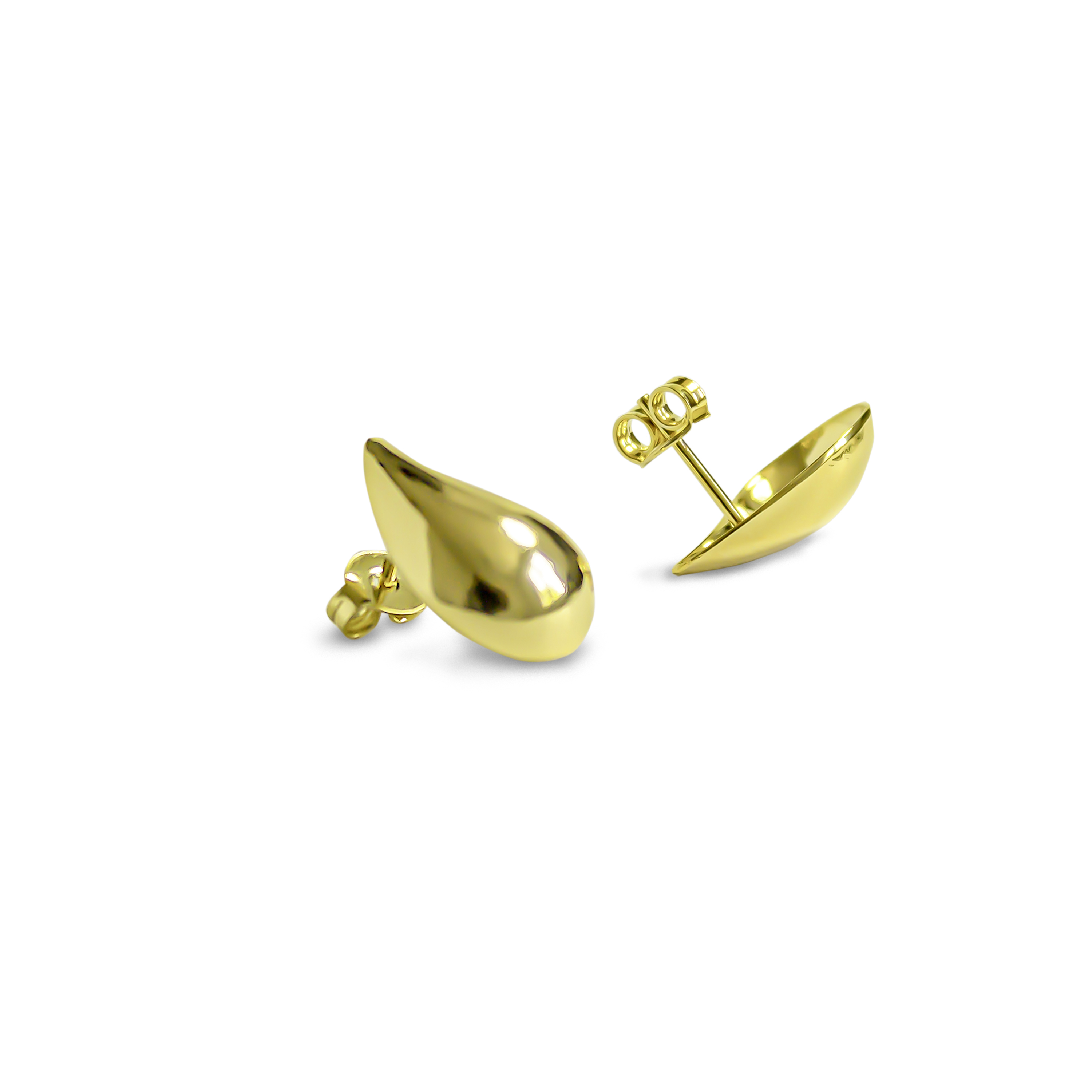 AROS GOTA ADRIANA ENCHAPADO ORO 18K - 4