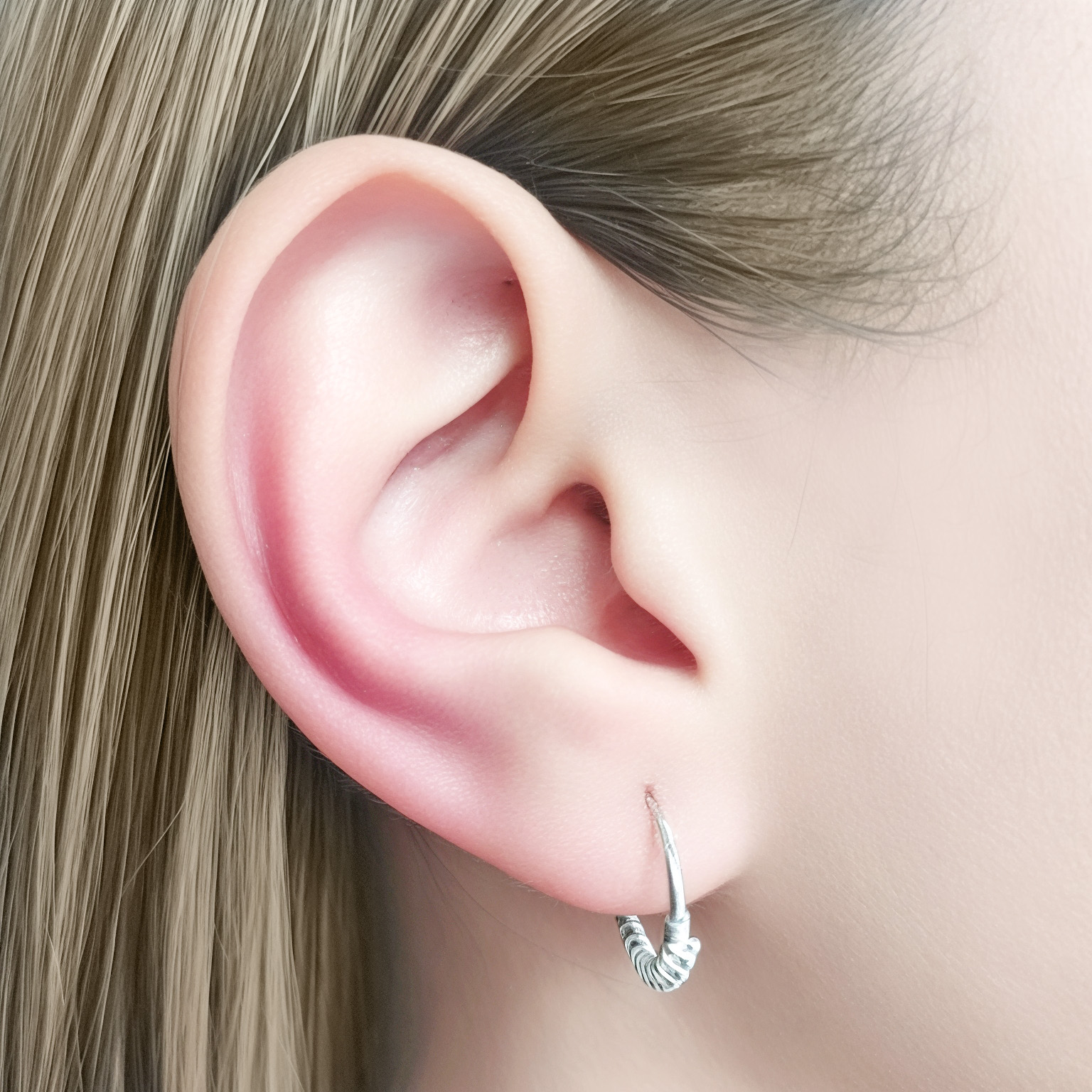 AROS ARGOLLA MINI BOLITA 14MM PLATA FINA 925 - 3