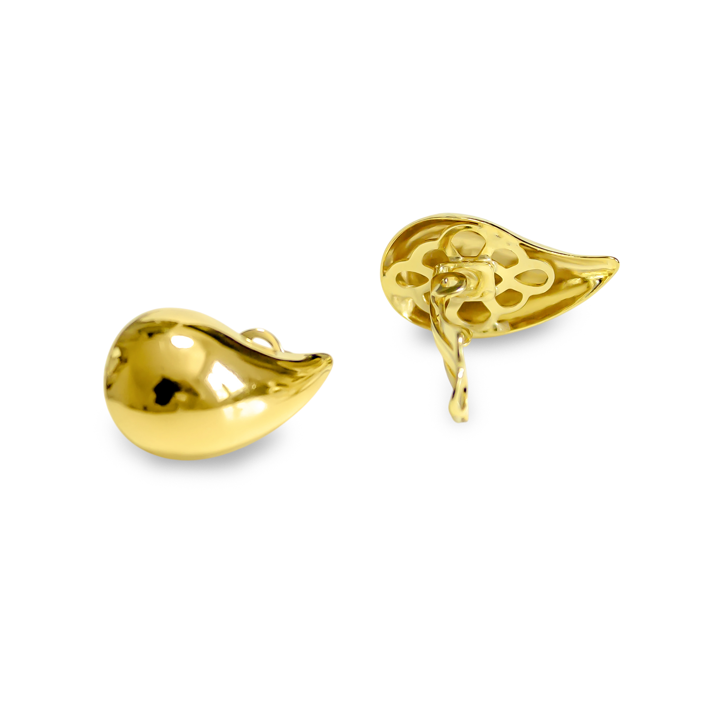 AROS GOTA CLIP ENCHAPADO ORO 18K - 3