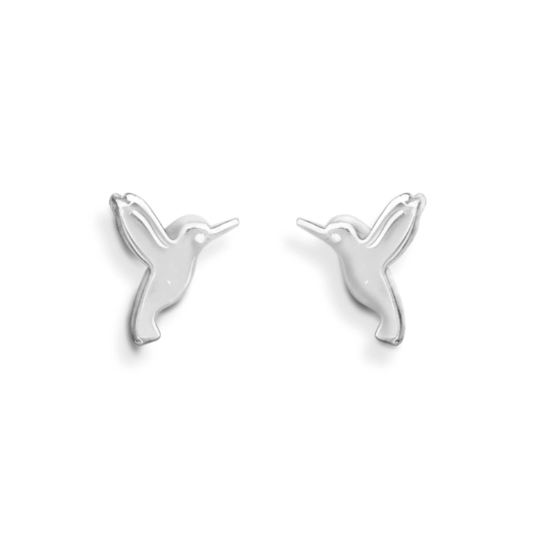 AROS COLIBRI LISO PLATA FINA 925 - 1