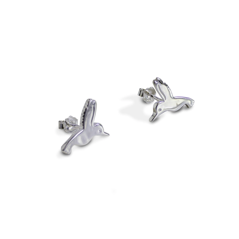 AROS COLIBRI LISO PLATA FINA 925 - 3