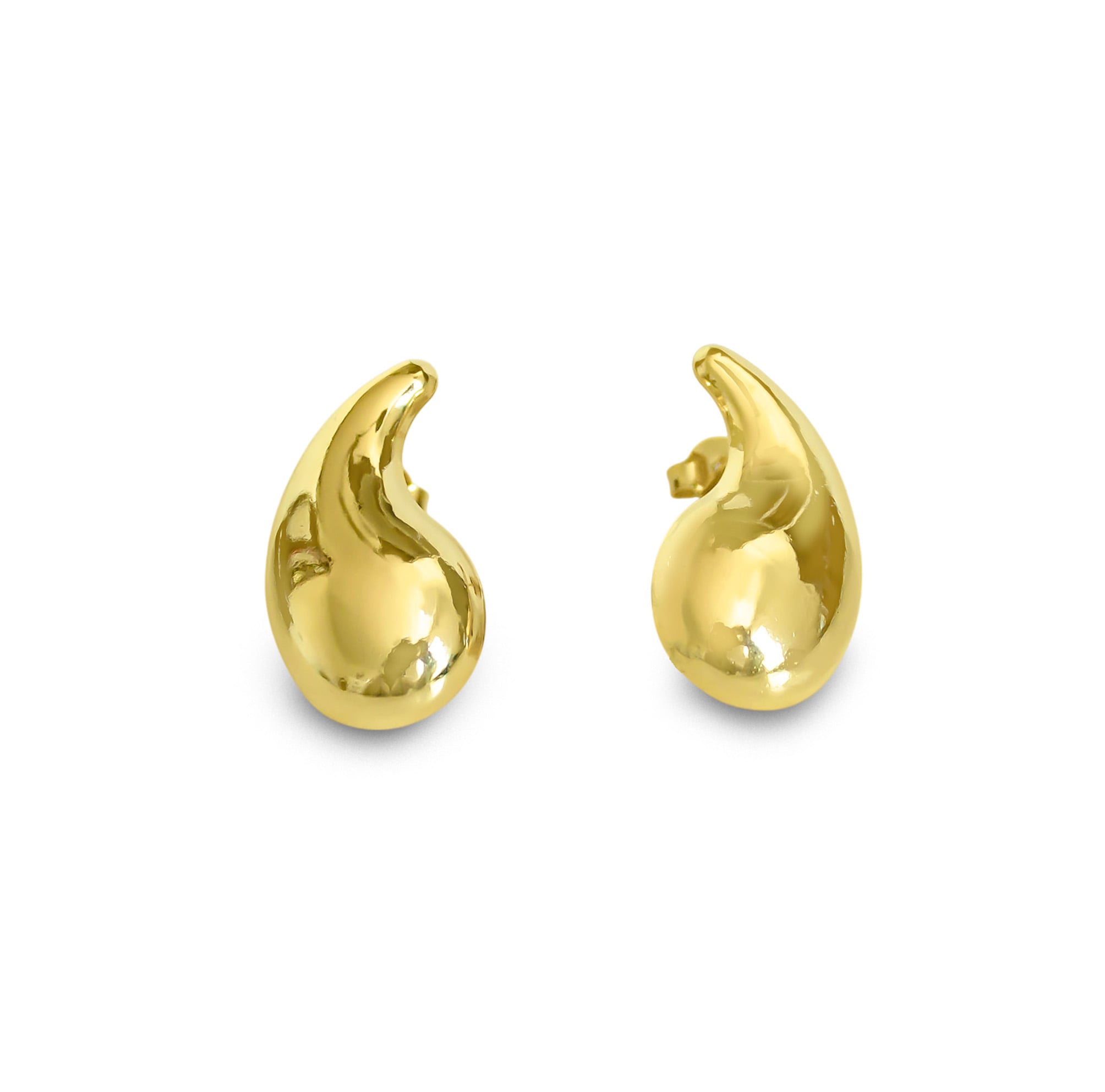 AROS VALENTINA GOTA ENCHAPADO ORO 18K - 1
