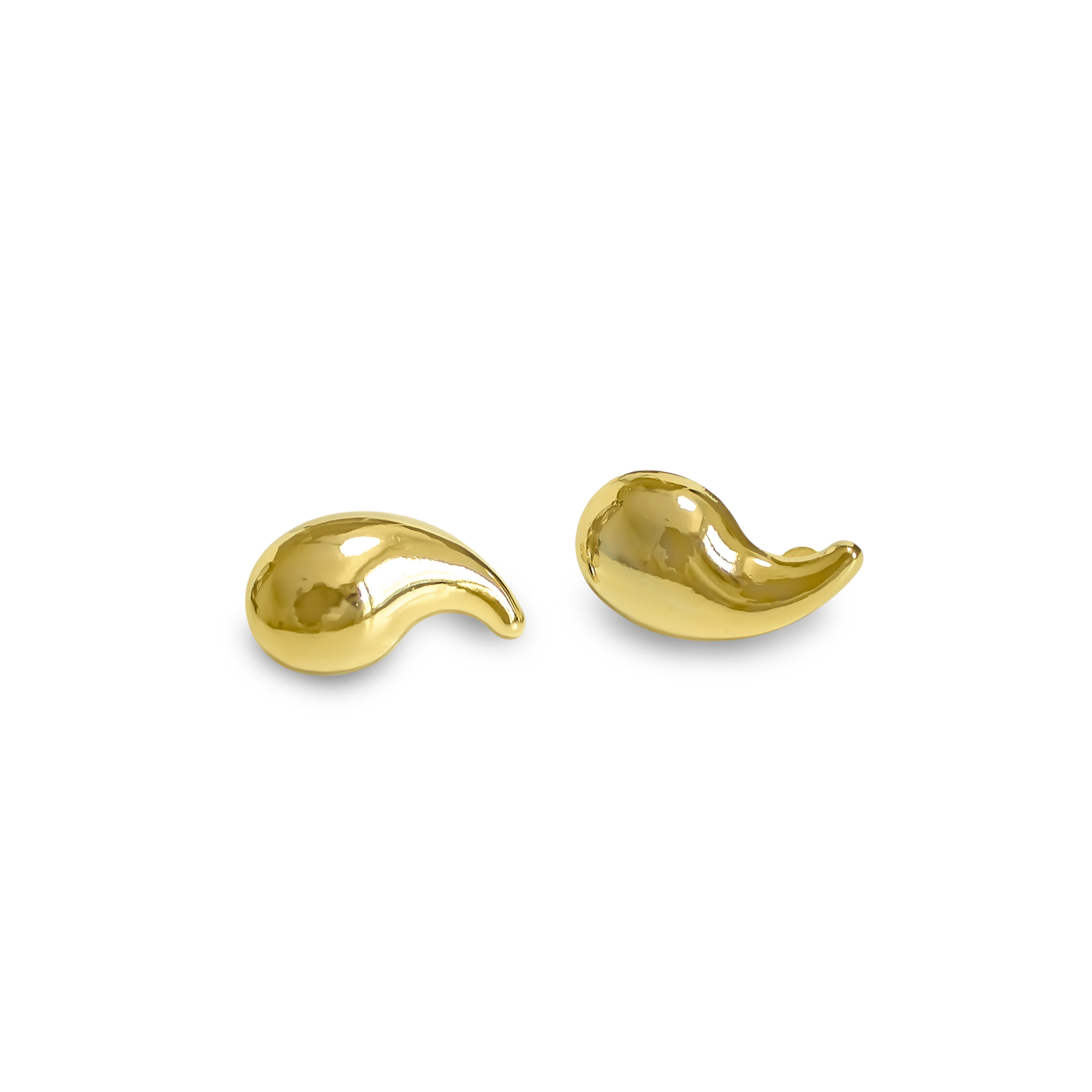 AROS VALENTINA GOTA ENCHAPADO ORO 18K - 2