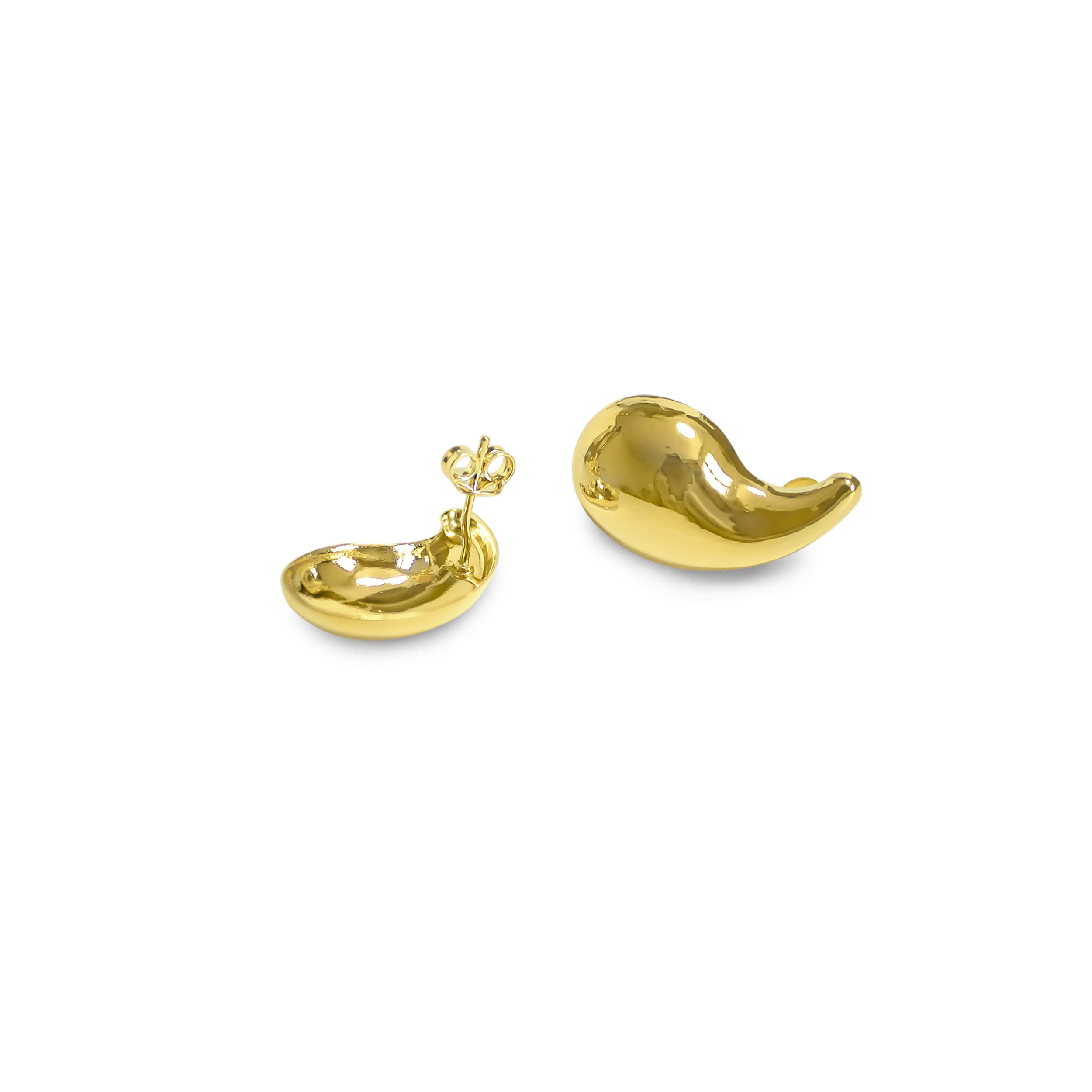 AROS VALENTINA GOTA ENCHAPADO ORO 18K - 4