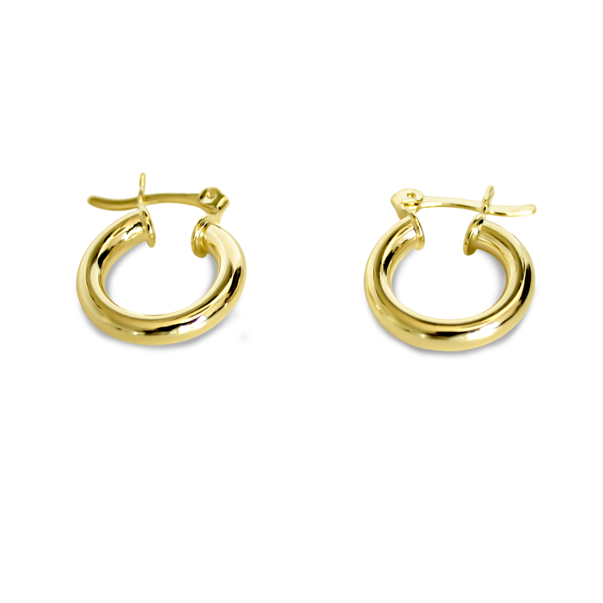 AROS ROCIO ARGOLLA TUBO 16MM ENCHAPADO ORO 18K - 2