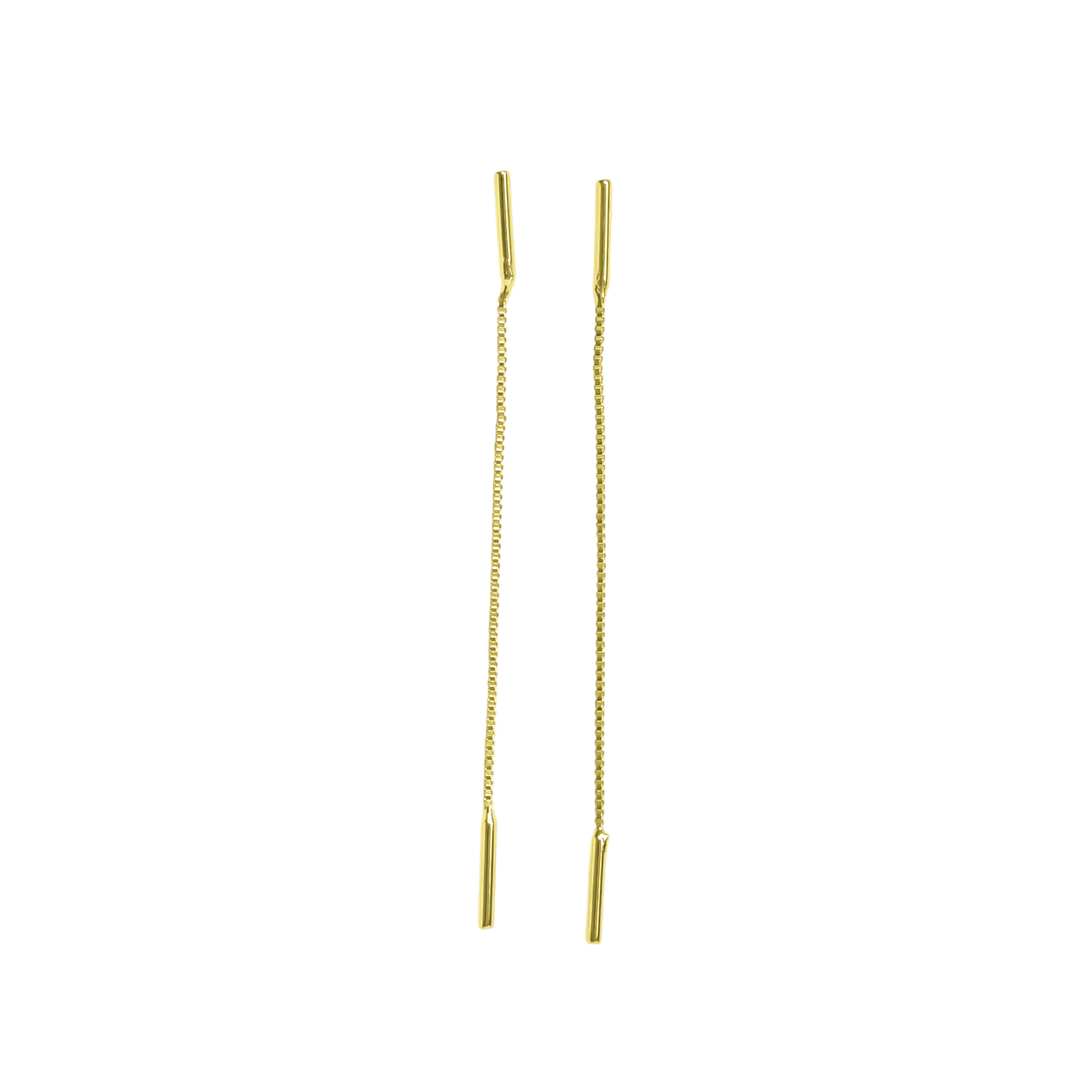 AROS DELIA CADENA PALITO ENCHAPADO ORO 18K - 1