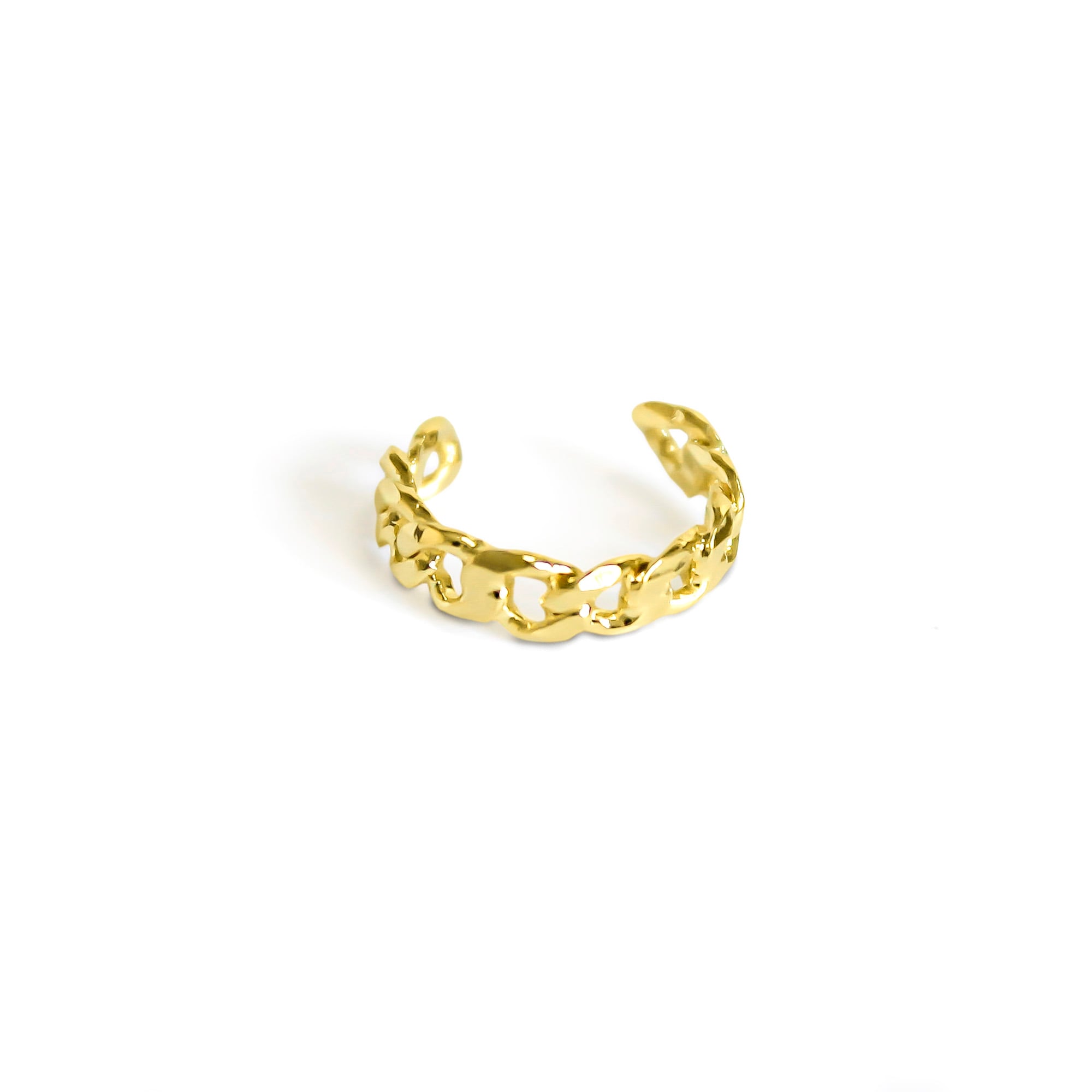 ARO BIDU TRENZADO FINO ENCHAPADO ORO 18K - 1
