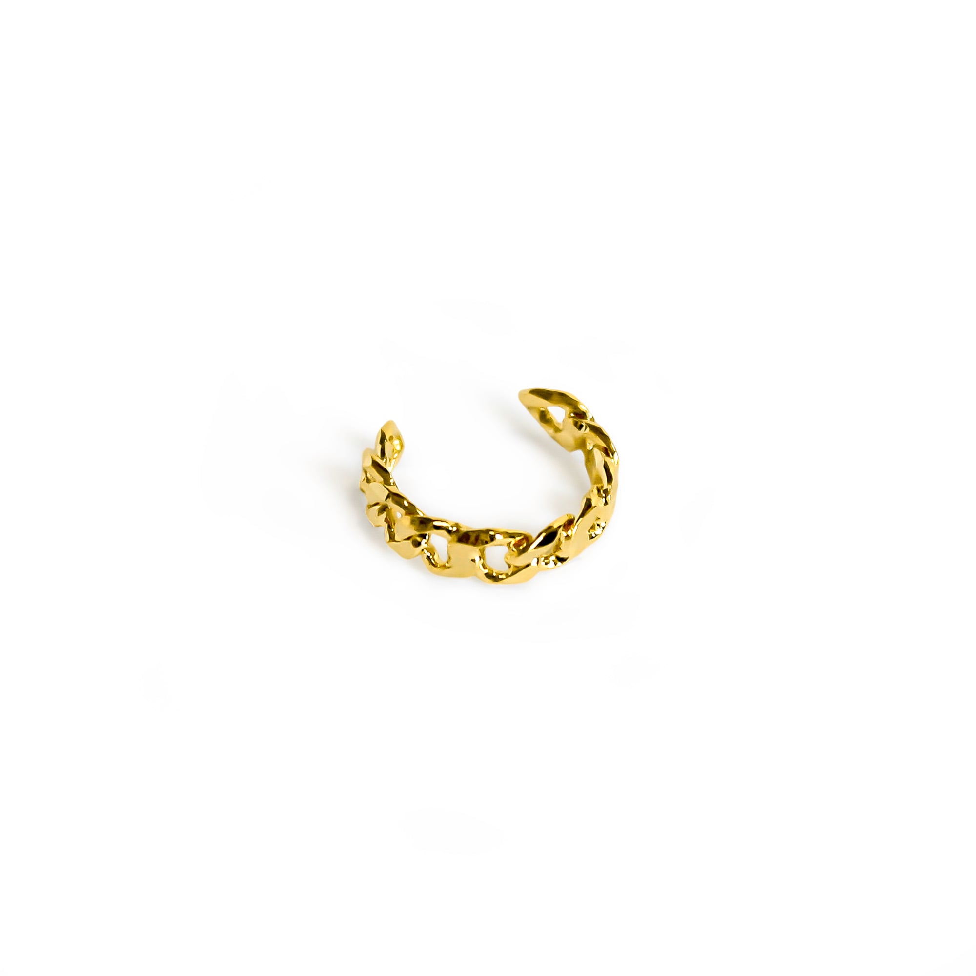ARO BIDU TRENZADO FINO ENCHAPADO ORO 18K - 2