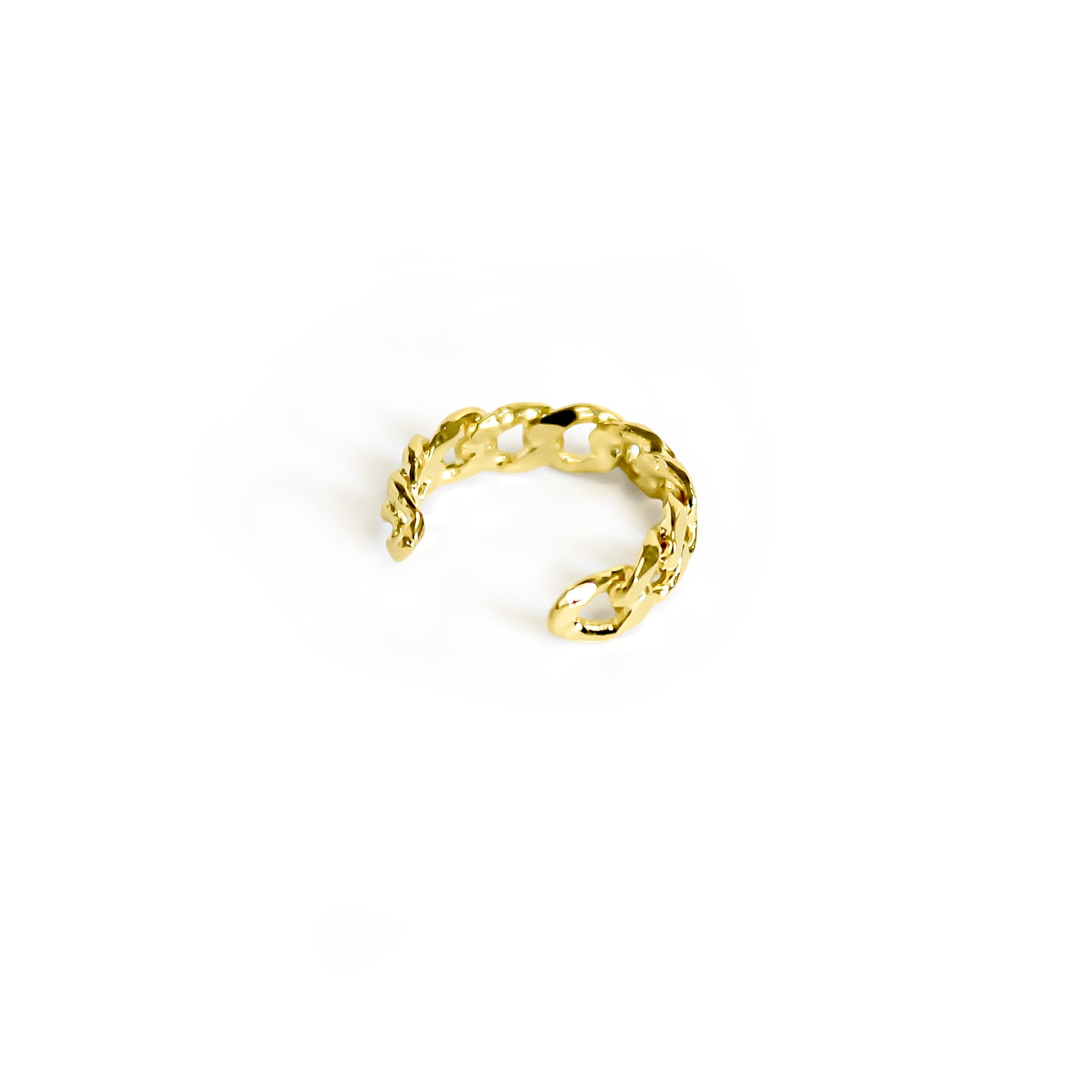 ARO BIDU TRENZADO FINO ENCHAPADO ORO 18K - 3