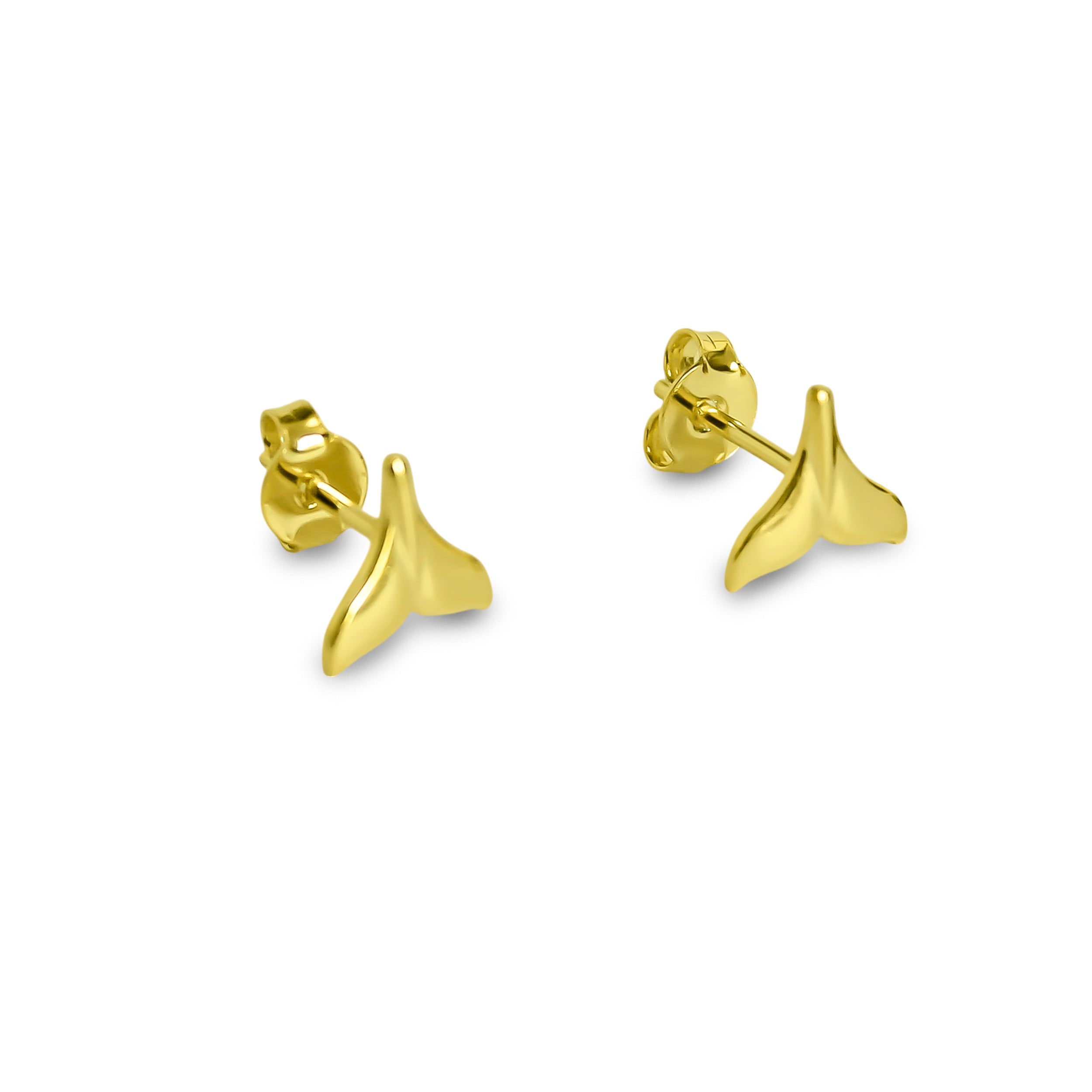 AROS ALETA DELFIN ENCHAPADO ORO 18K - 3