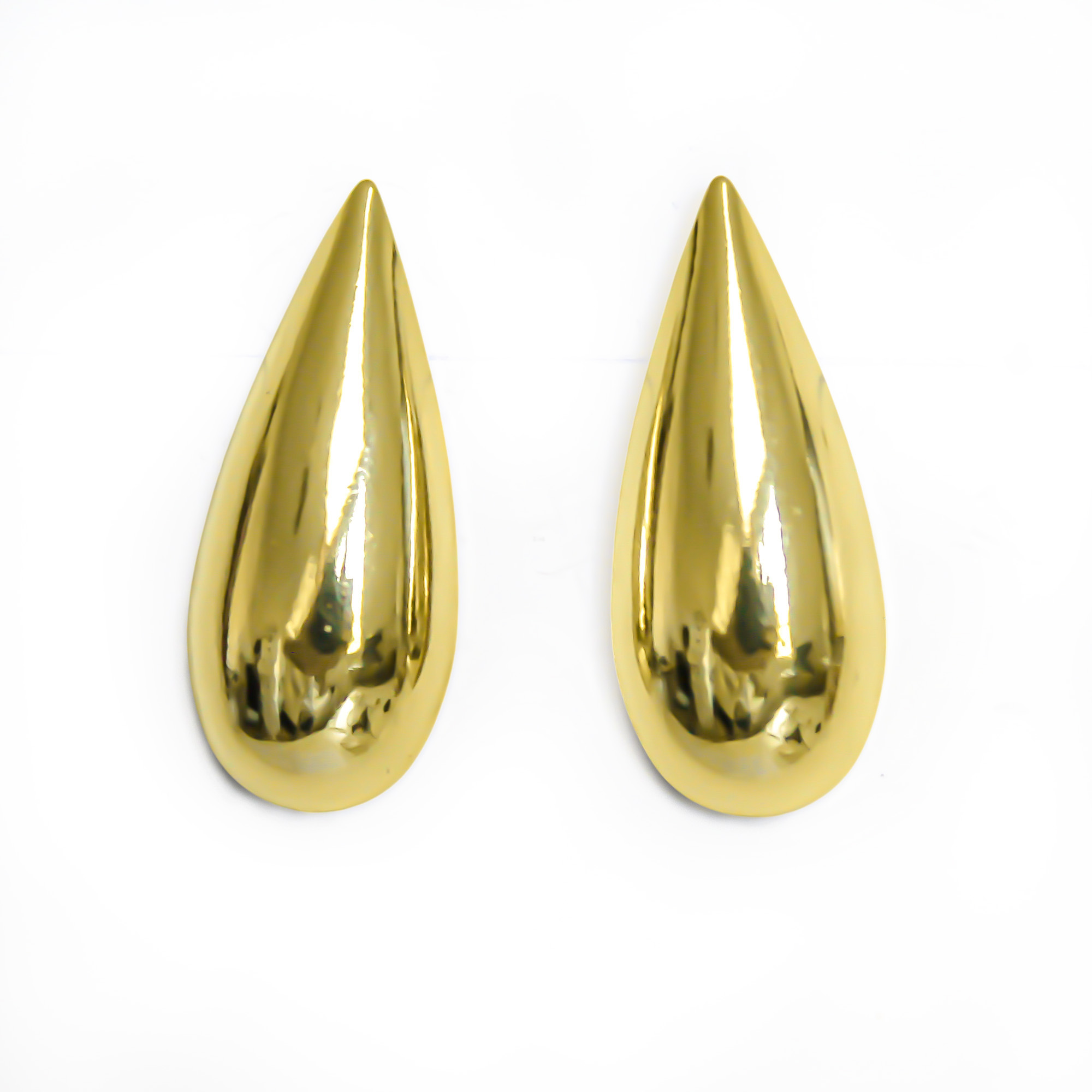 AROS GOTA RAQUEL ENCHAPADO ORO 18K - 1